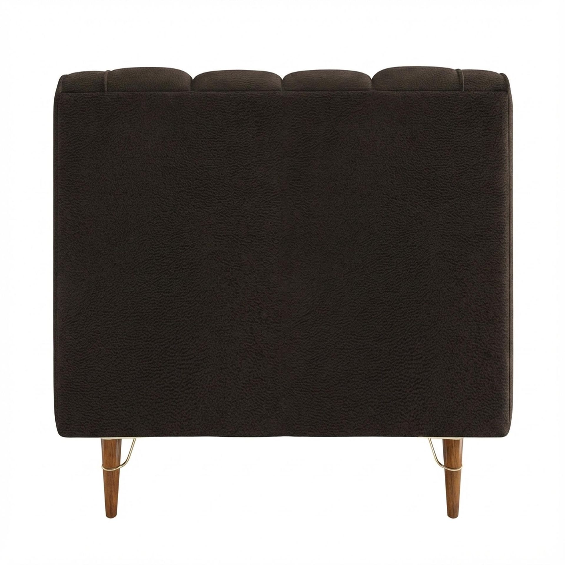 Hayden Home Premium Zurich 1 Seater Sofa, Warm Cedar Leg, Essential Beige Brown Upholstery