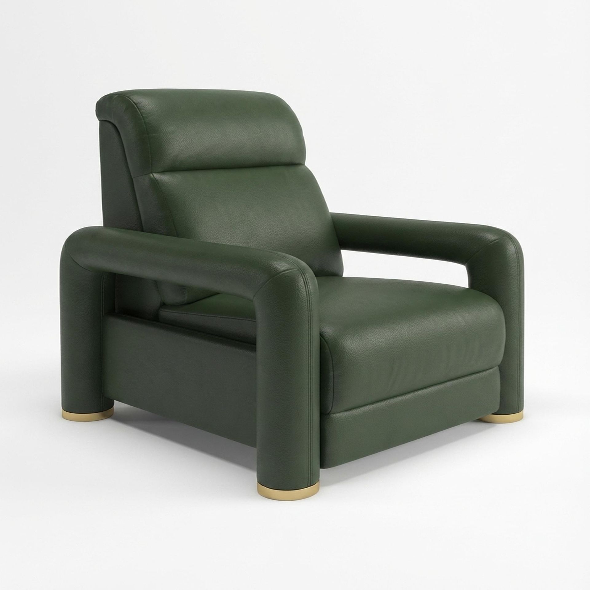 Hinata New Recliner, Electric, Dark Forest Mystique Leather Premium