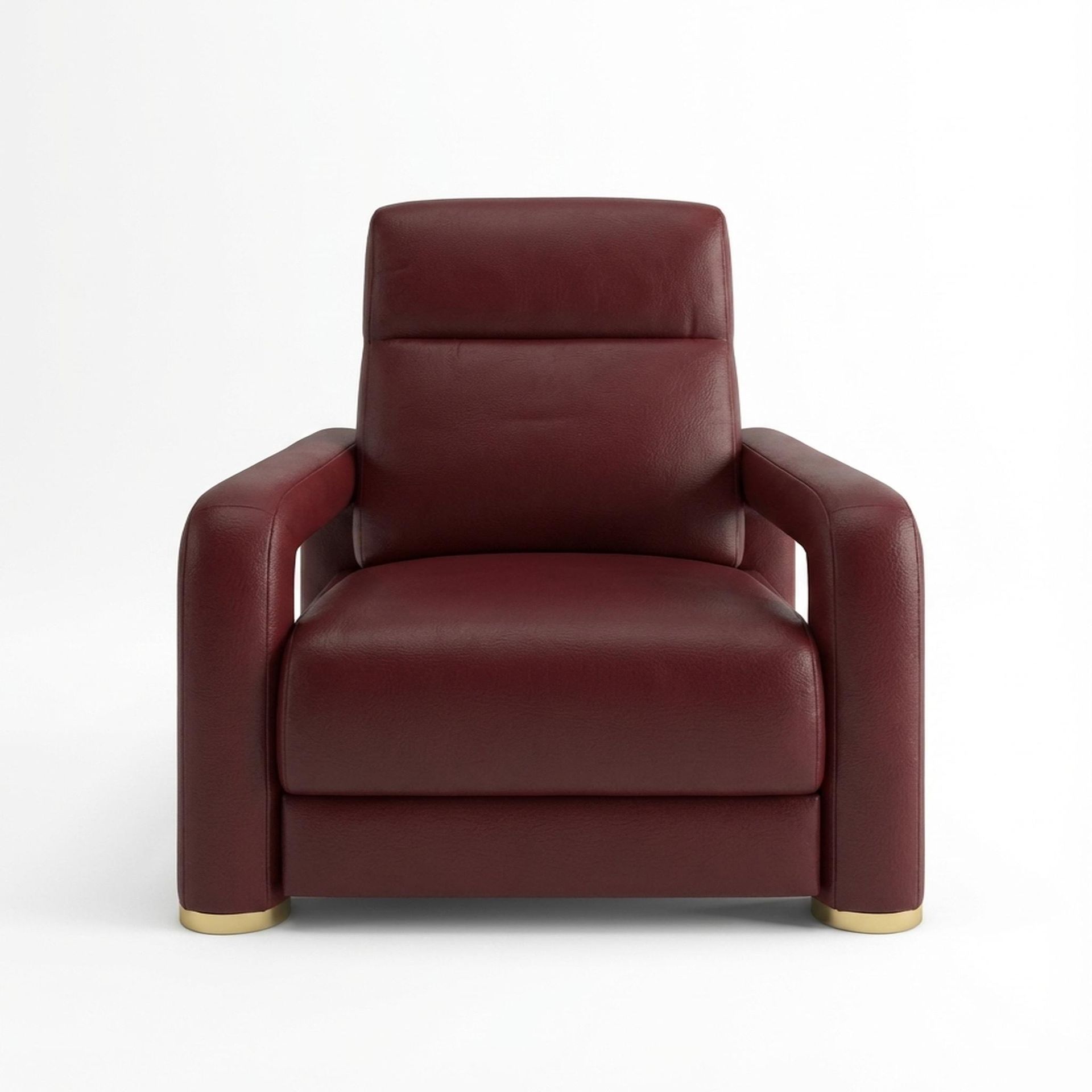 Hinata New Recliner, Electric, Victorian Rosso Grandeur Leather Essential