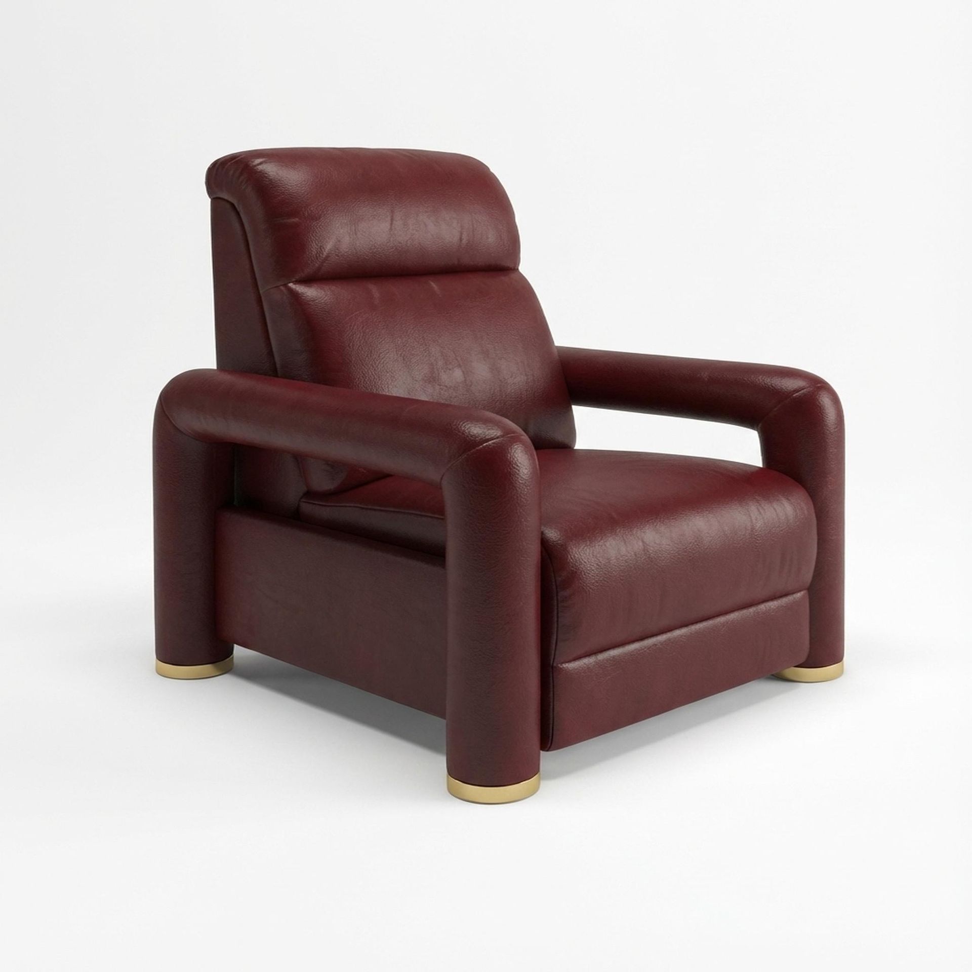 Hinata New Recliner, Electric, Victorian Rosso Grandeur Leather Essential