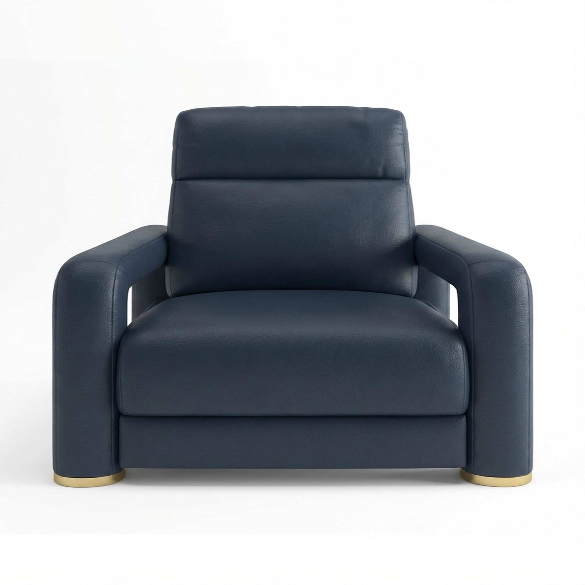 Hinata New Recliner, Electric, Cobalt Vegan Leather