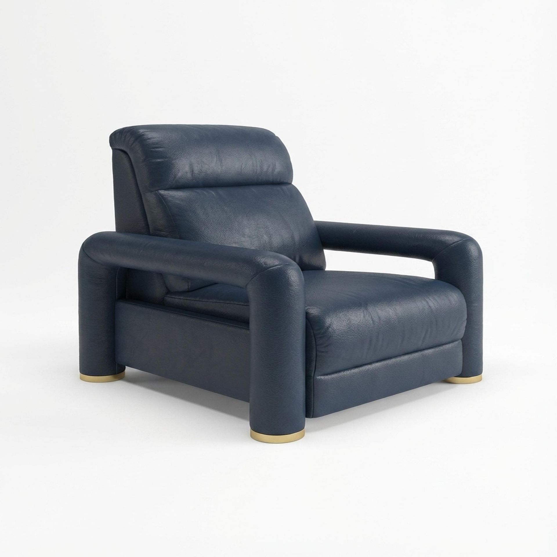Hinata New Recliner, Electric, Cobalt Vegan Leather
