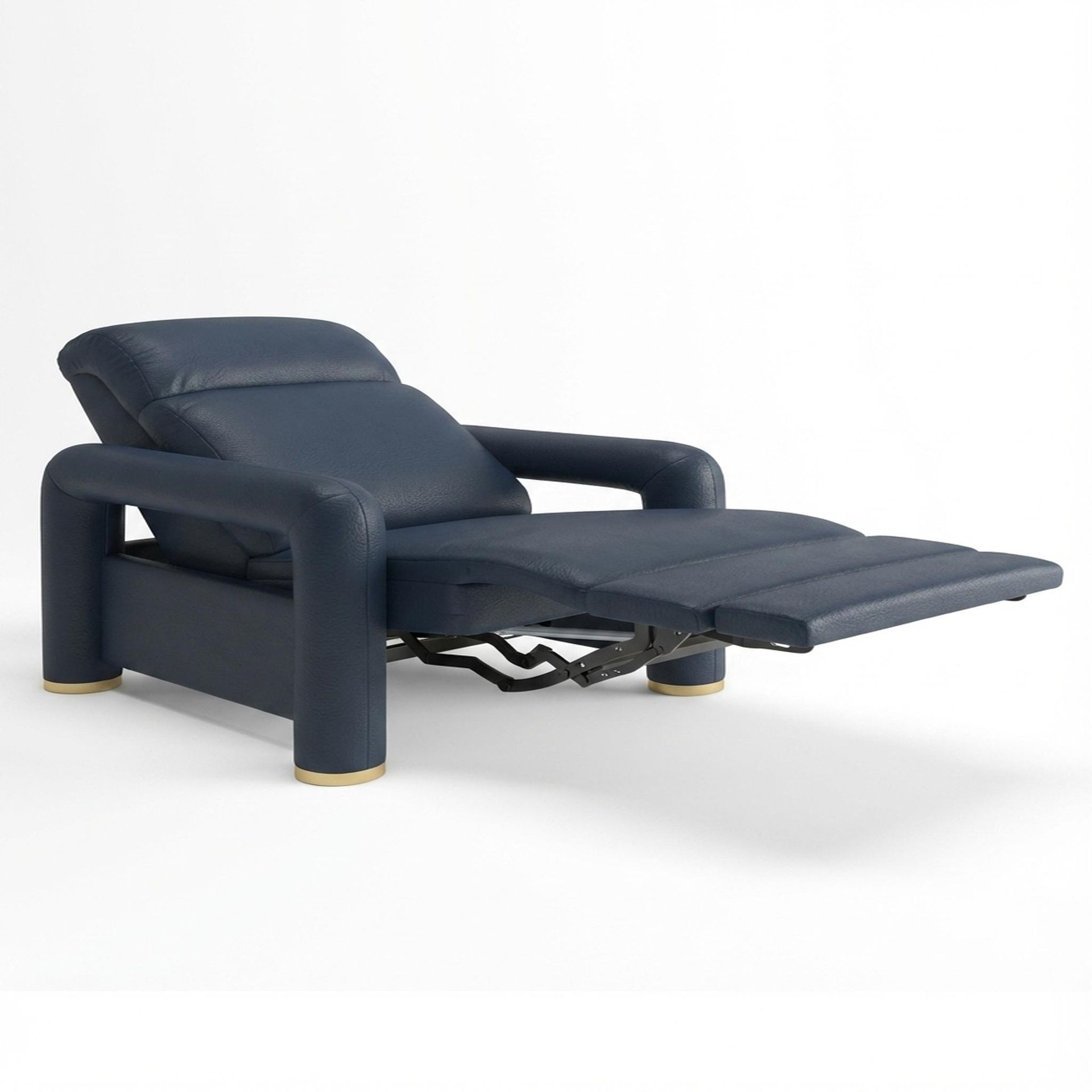 Hinata New Recliner, Electric, Cobalt Vegan Leather