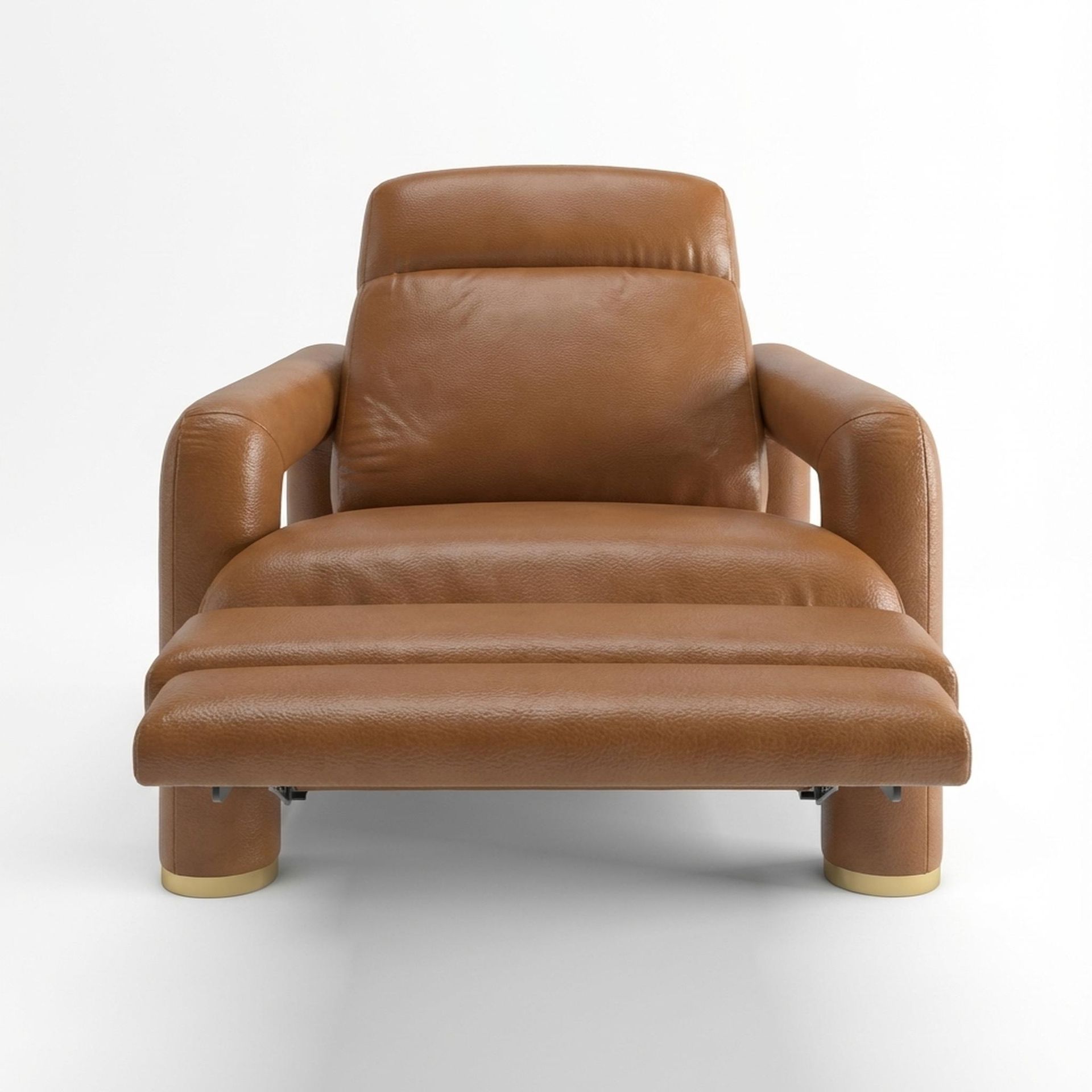 Hinata New Recliner, Electric, Ritz Tan Vegan Leather