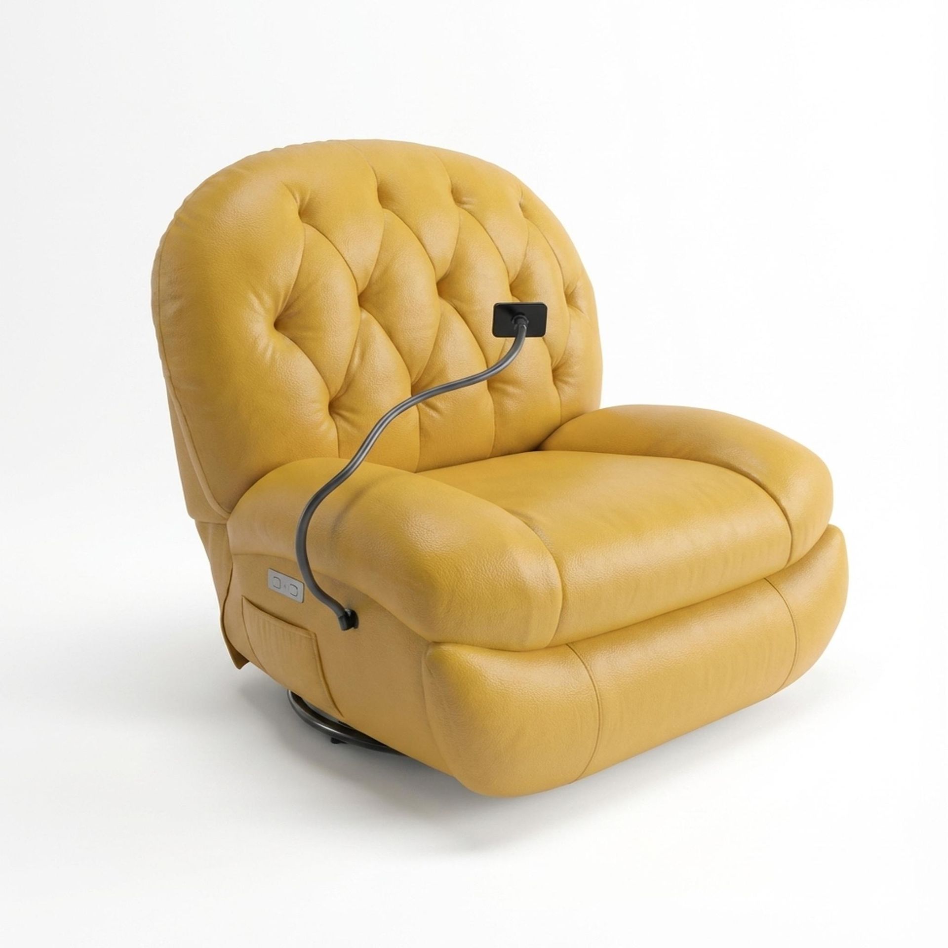 Matteo New Recliner, Electric, Golden Temple Aura Leather Essential