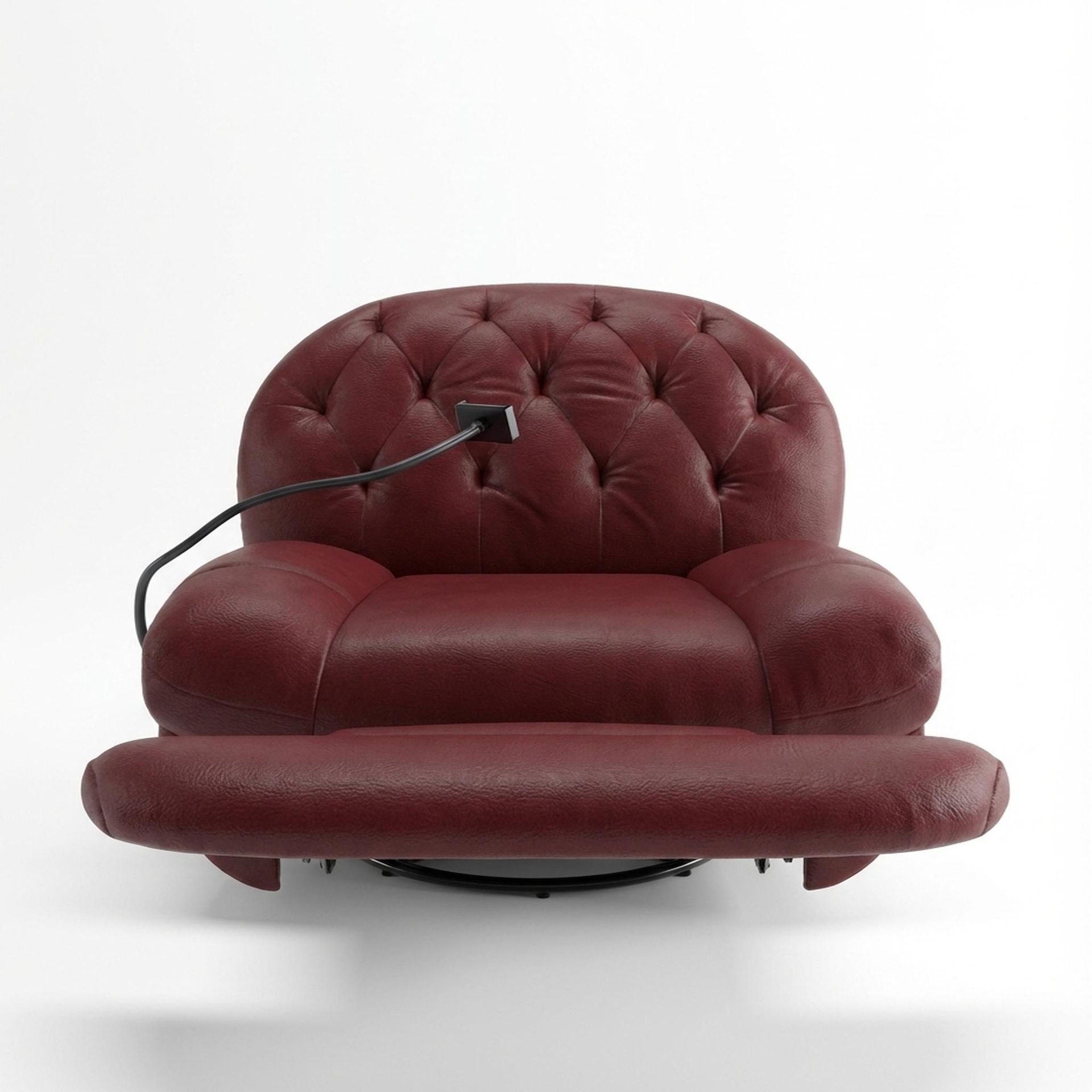 Matteo New Recliner, Electric, Victorian Rosso Grandeur Leather Essential