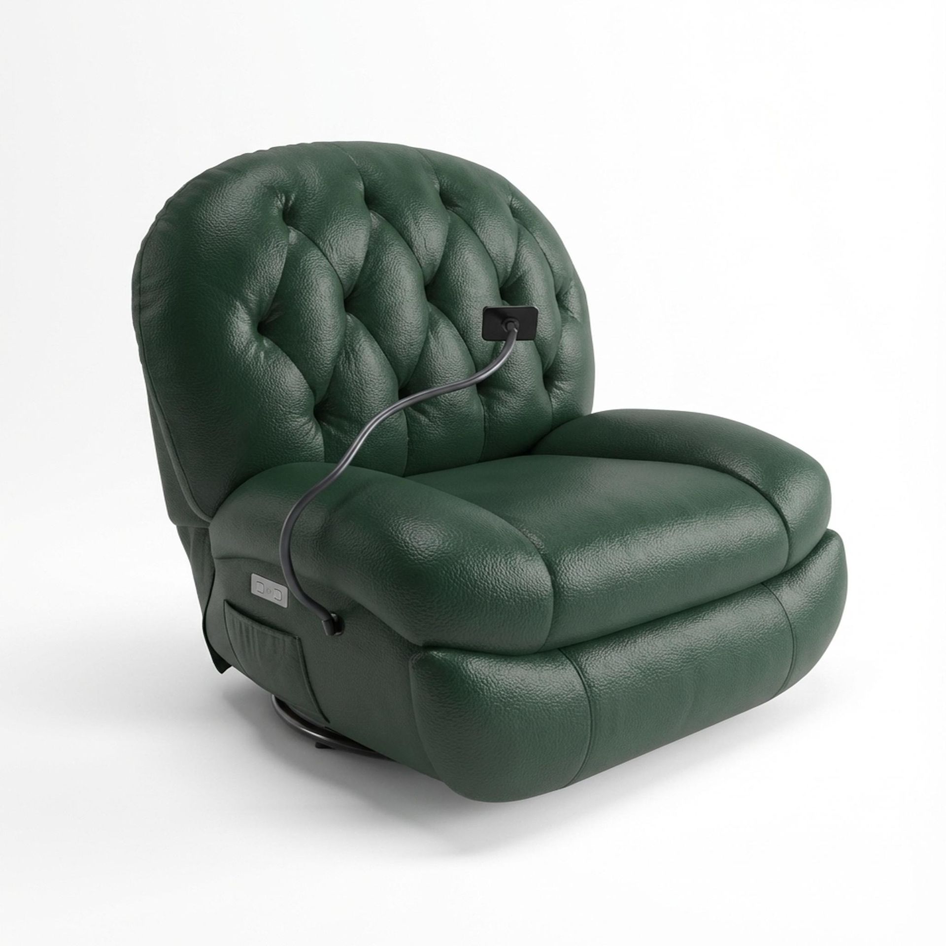 Matteo New Recliner, Electric, Valencia Green Vegan Leather