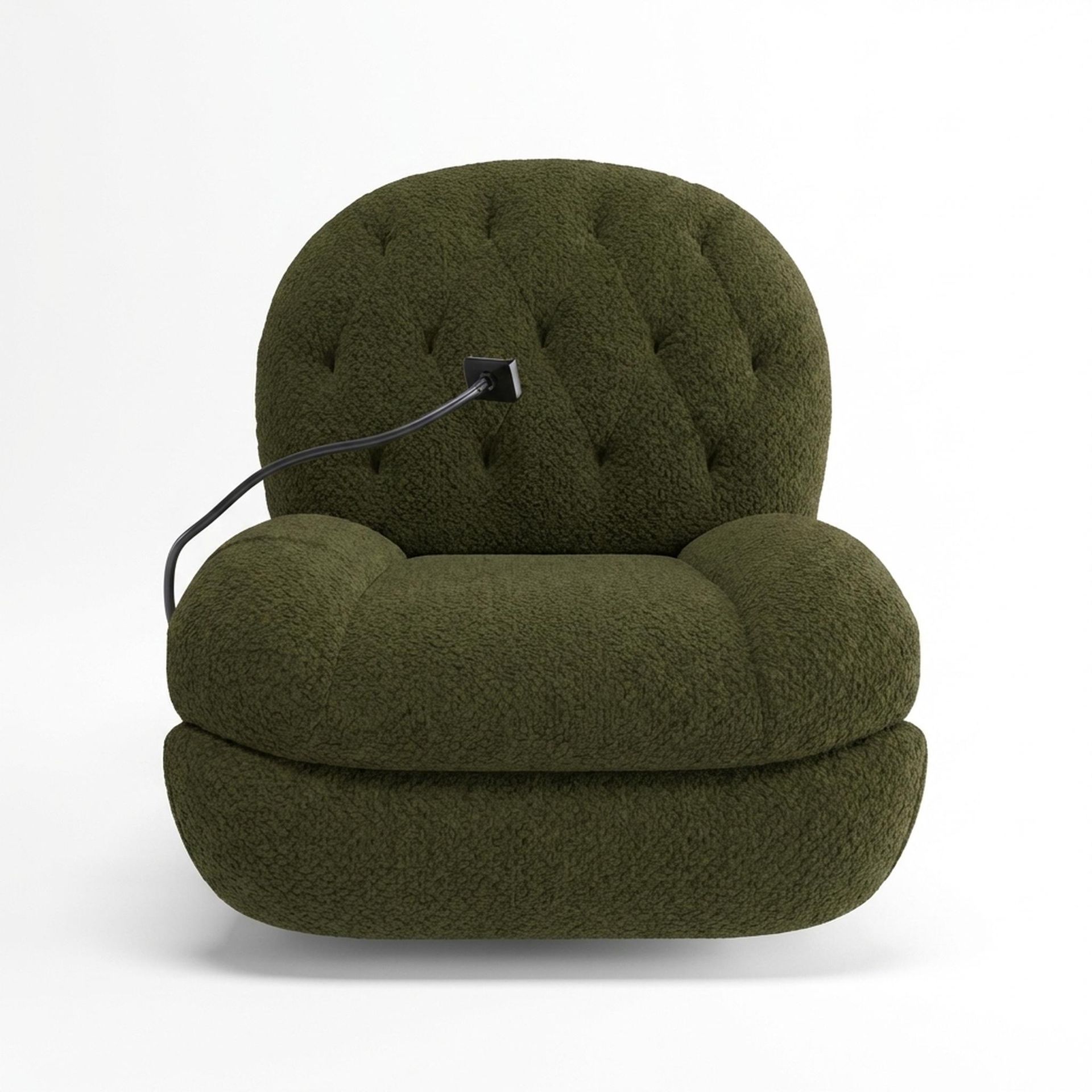 Matteo New Recliner, Electric, Shadow Moss Elite