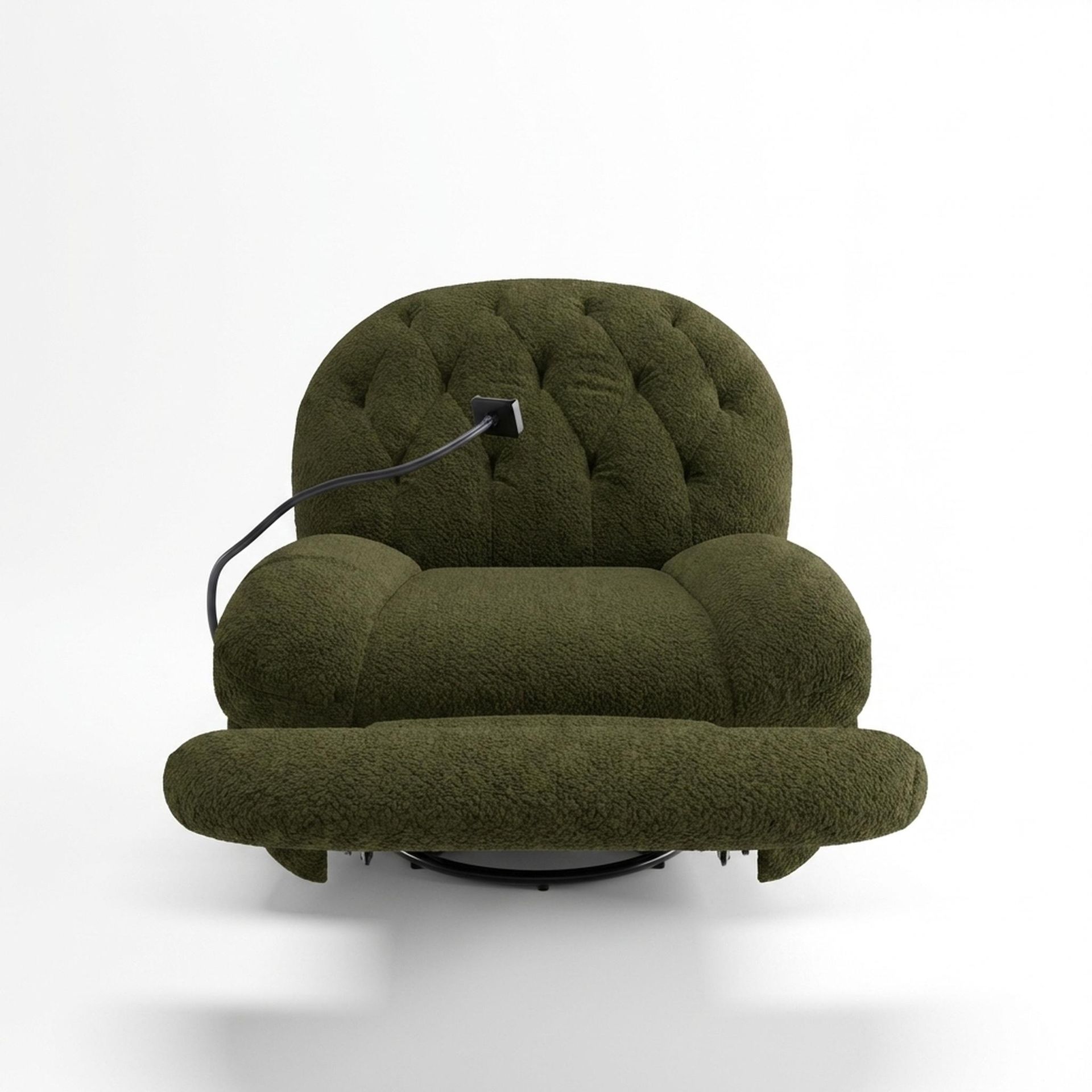 Matteo New Recliner, Electric, Shadow Moss Elite