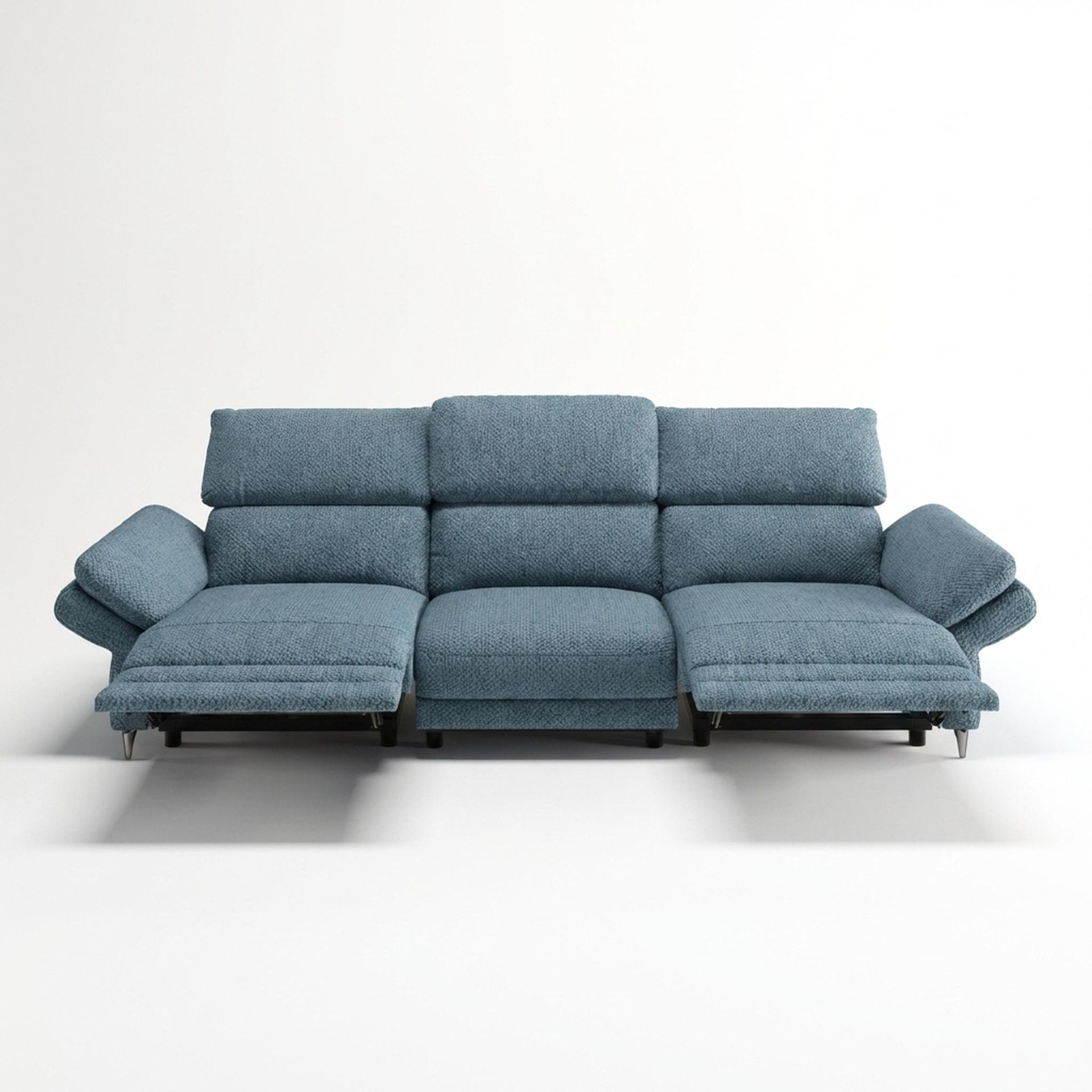 Olympus Relaxed Seat, 3 Seater (2 RR), Steel Mist Elite