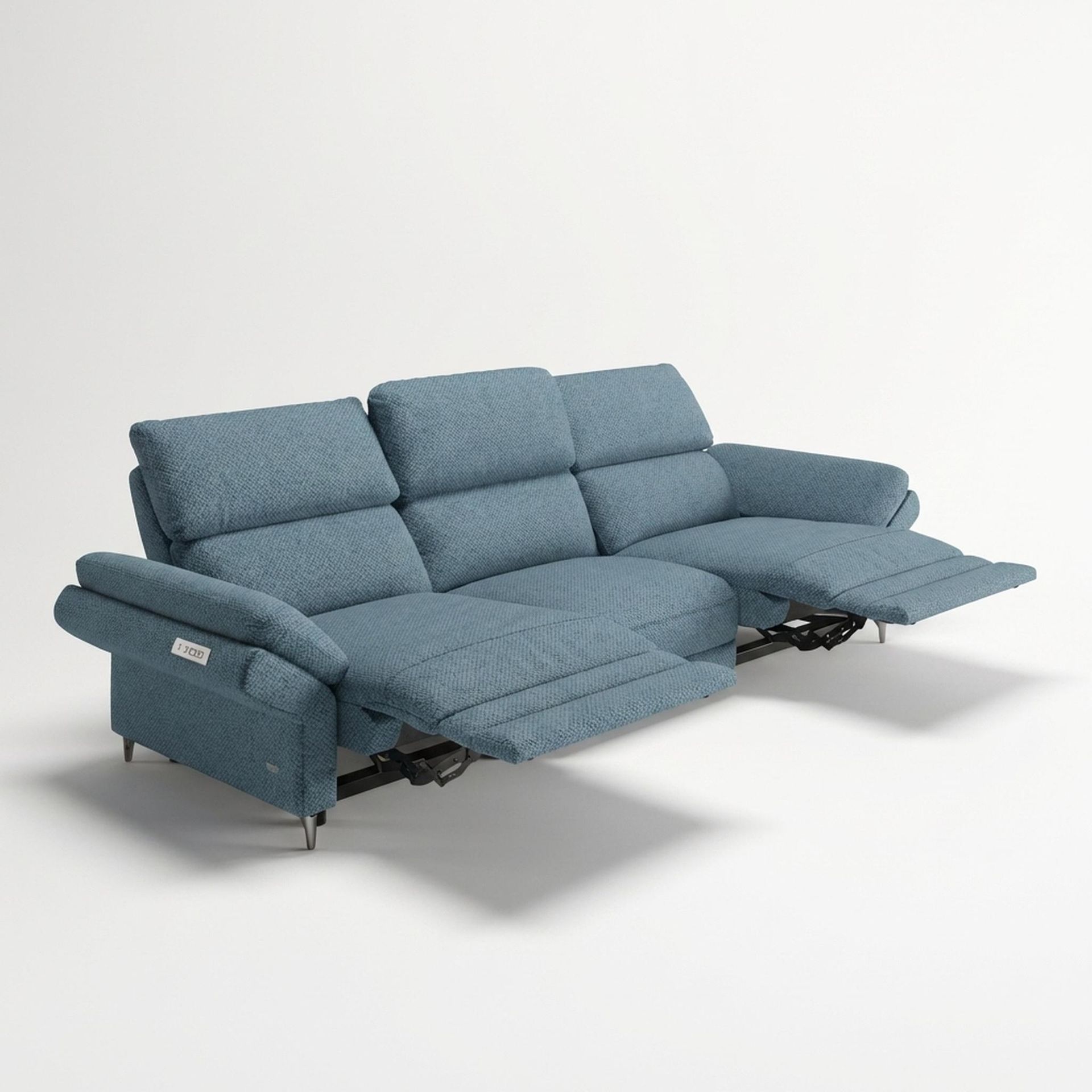 Olympus Relaxed Seat, 3 Seater (2 RR), Steel Mist Elite