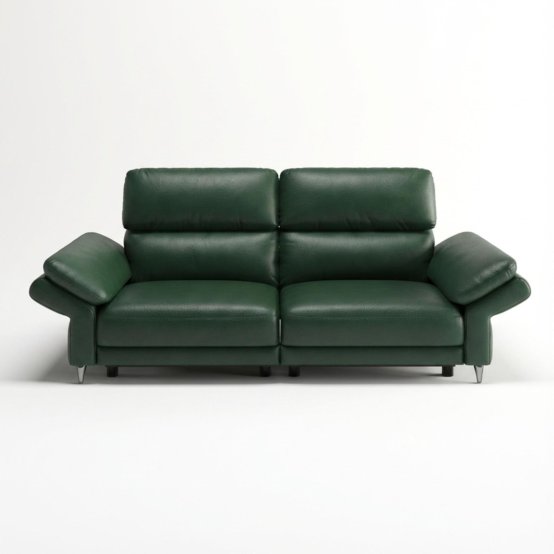 Olympus Relaxed Seat, 2 Seater Sofa, Valencia Green Vegan Leather
