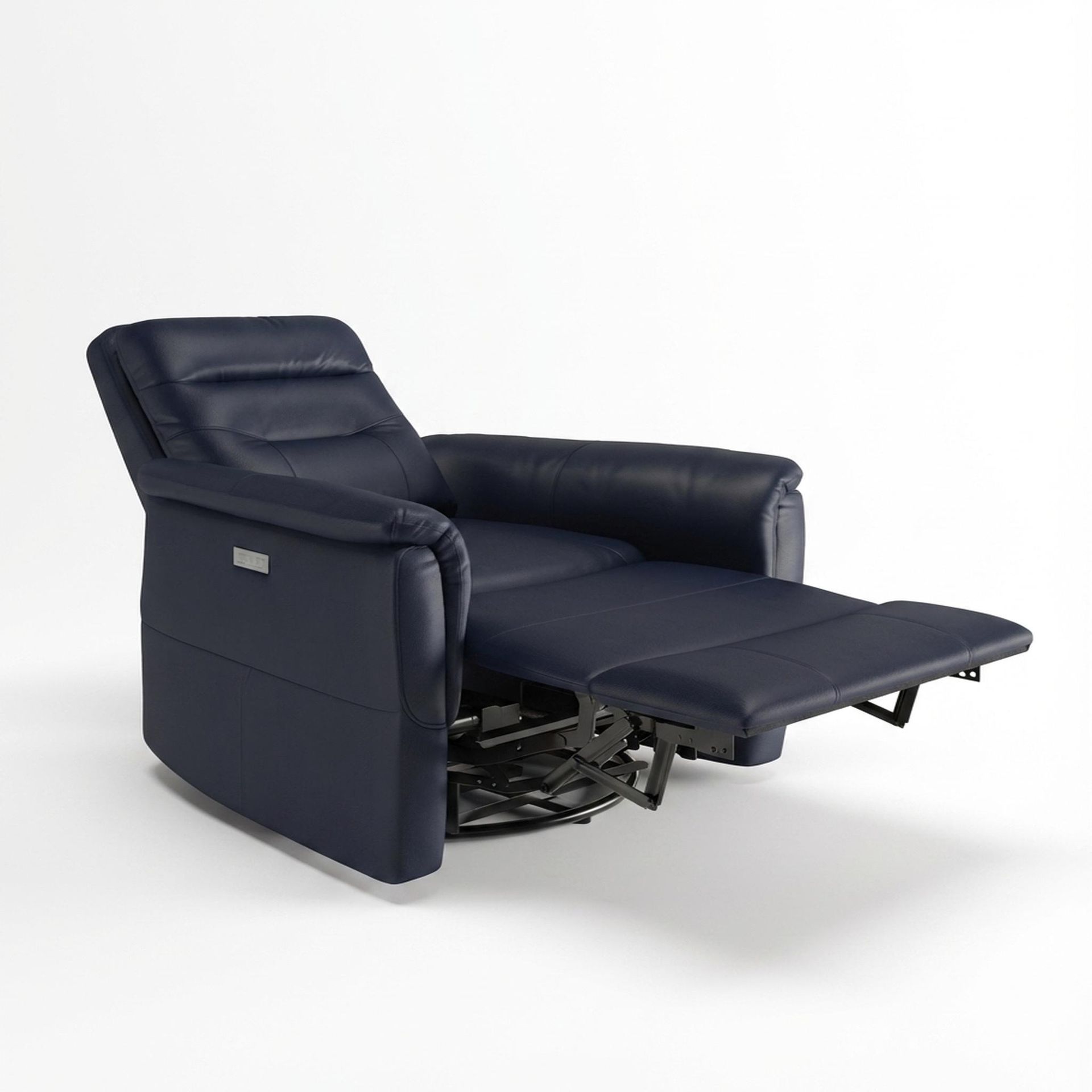 Orion New Recliner, Electric, Arctic Blue Zenith Leather Essential