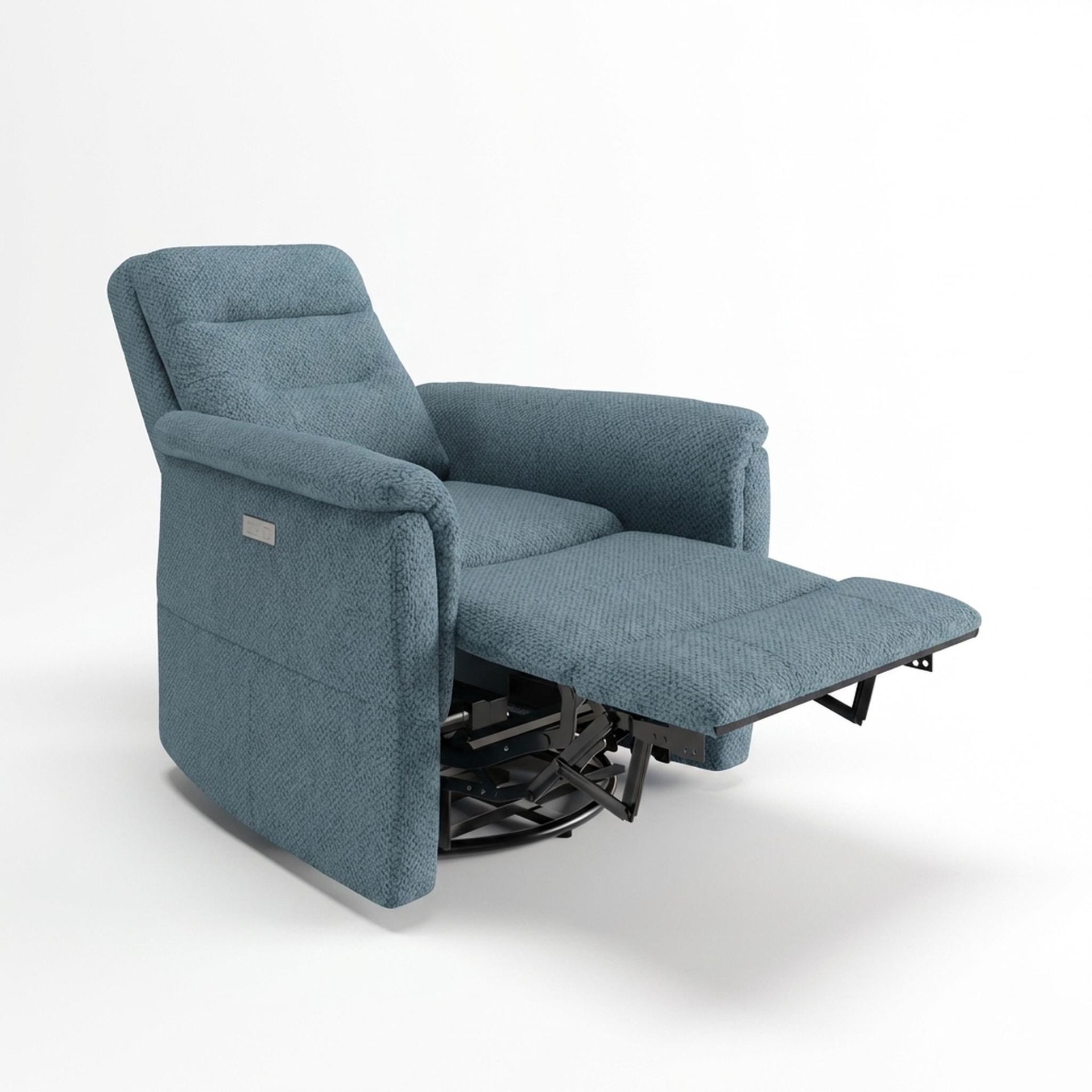 Orion New Recliner, Electric, Steel Mist Elite