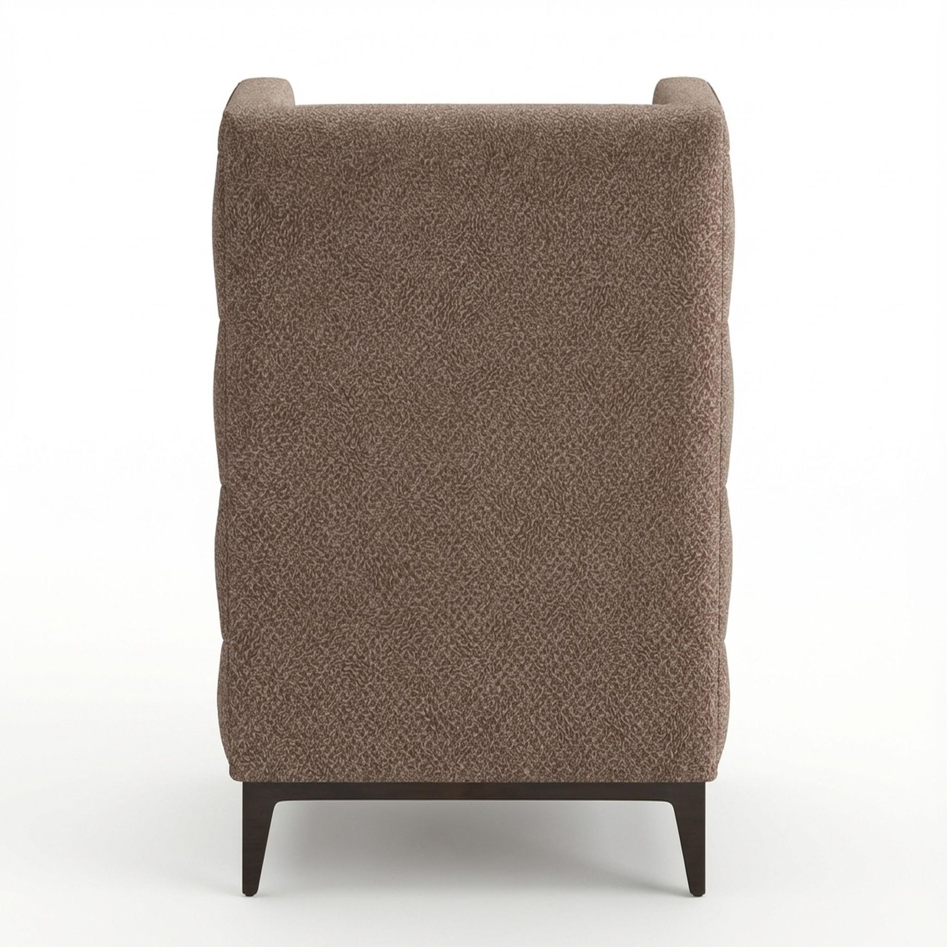 Tasha Tufted Accent Chair, Coco Walnut Legs Essential Ballet Slipper Upholstery