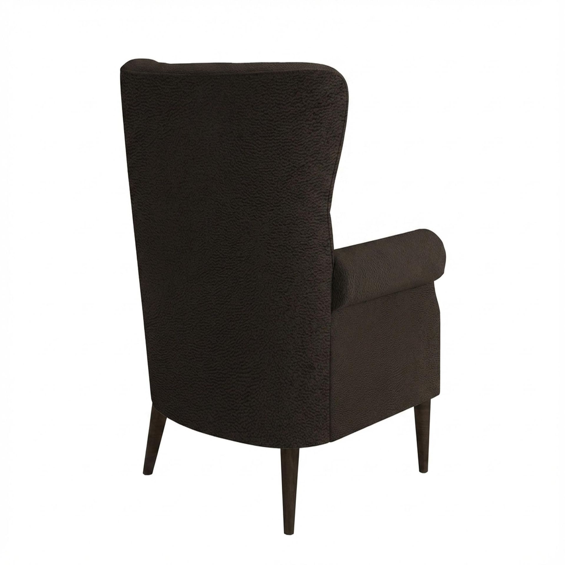 Willow Accent Chair, Coco Walnut Legs Essential Beige Brown Upholstery