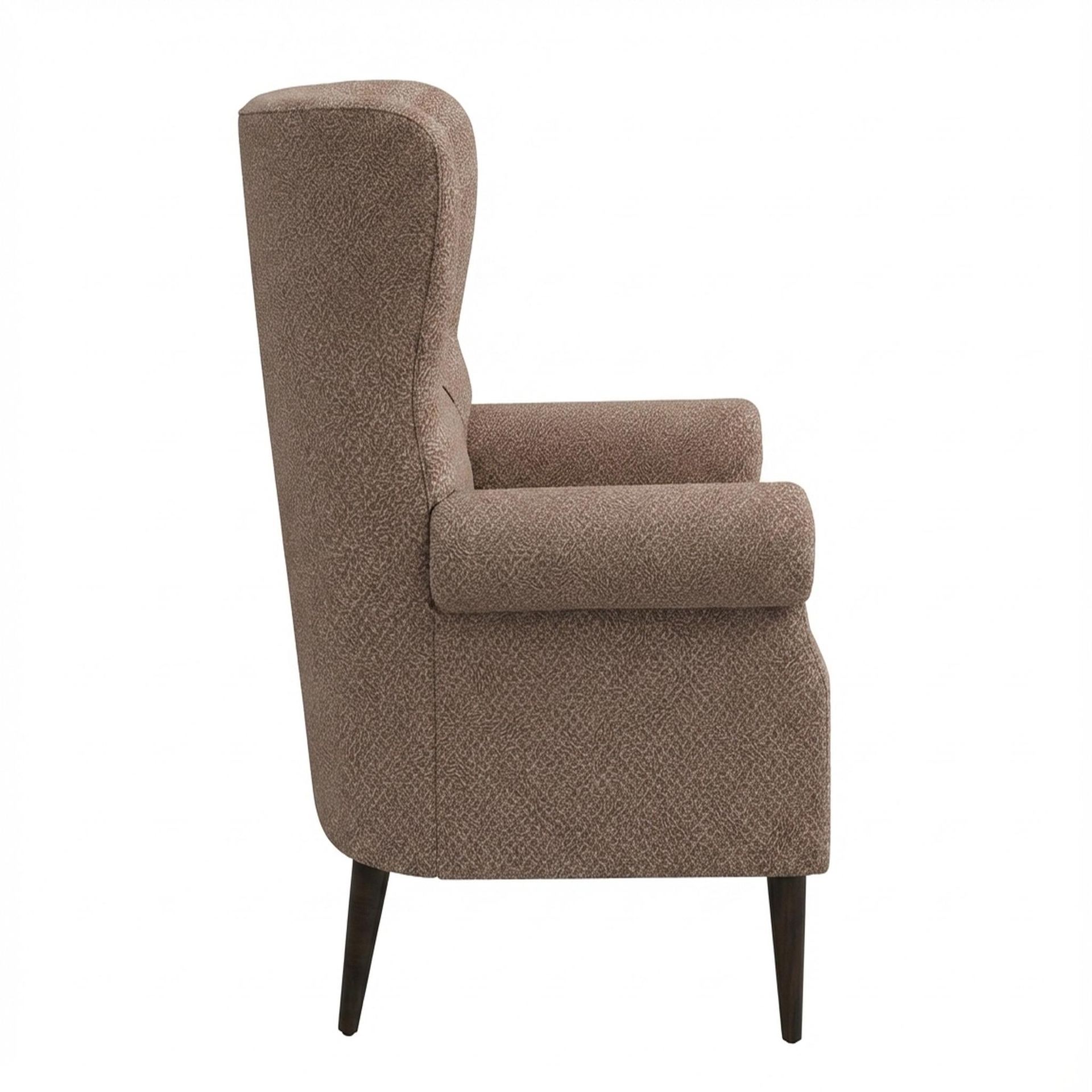 Willow Accent Chair, Coco Walnut Legs Essential Ballet Slipper Upholstery