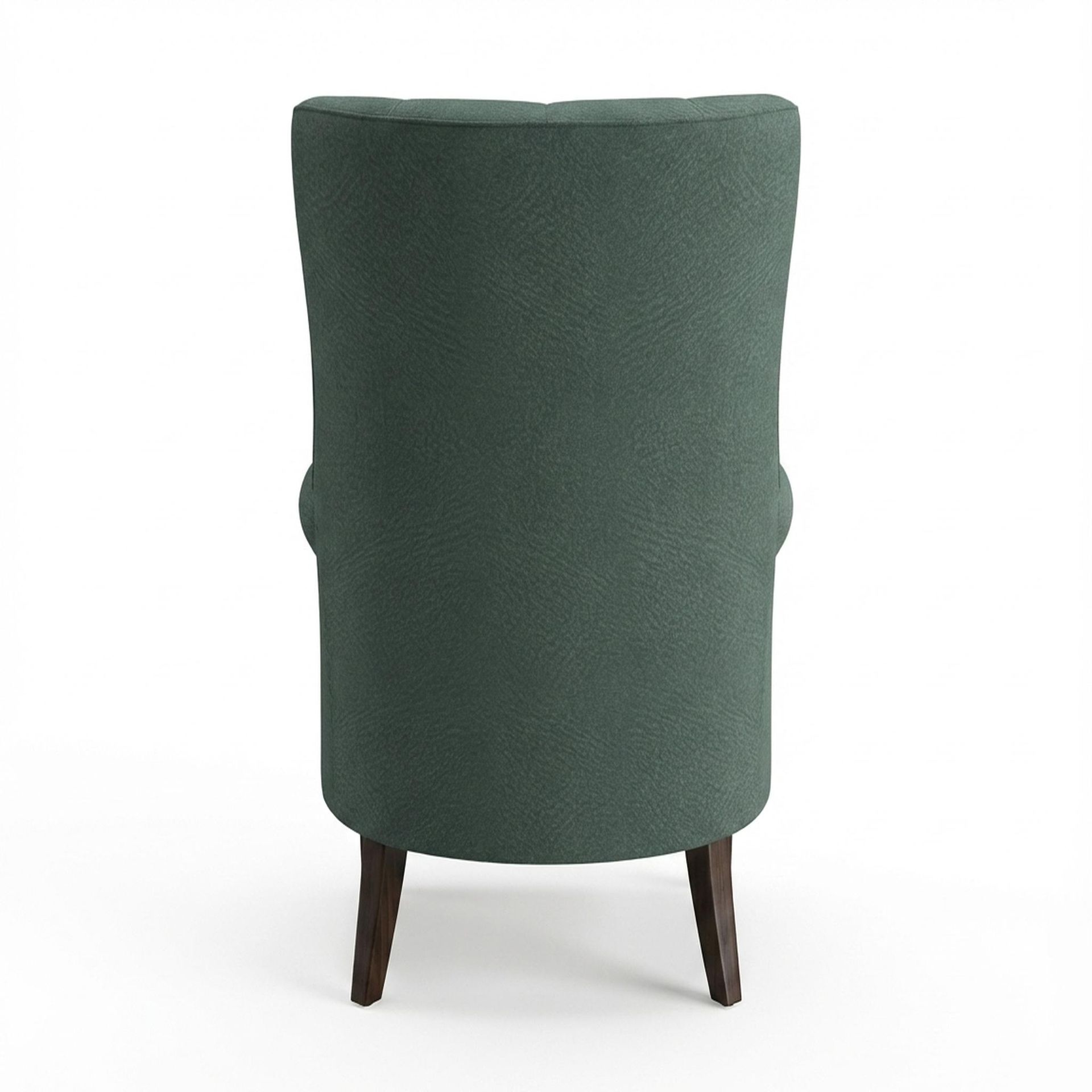 Willow Accent Chair, Coco Walnut Legs Premium Mint Green Upholstery