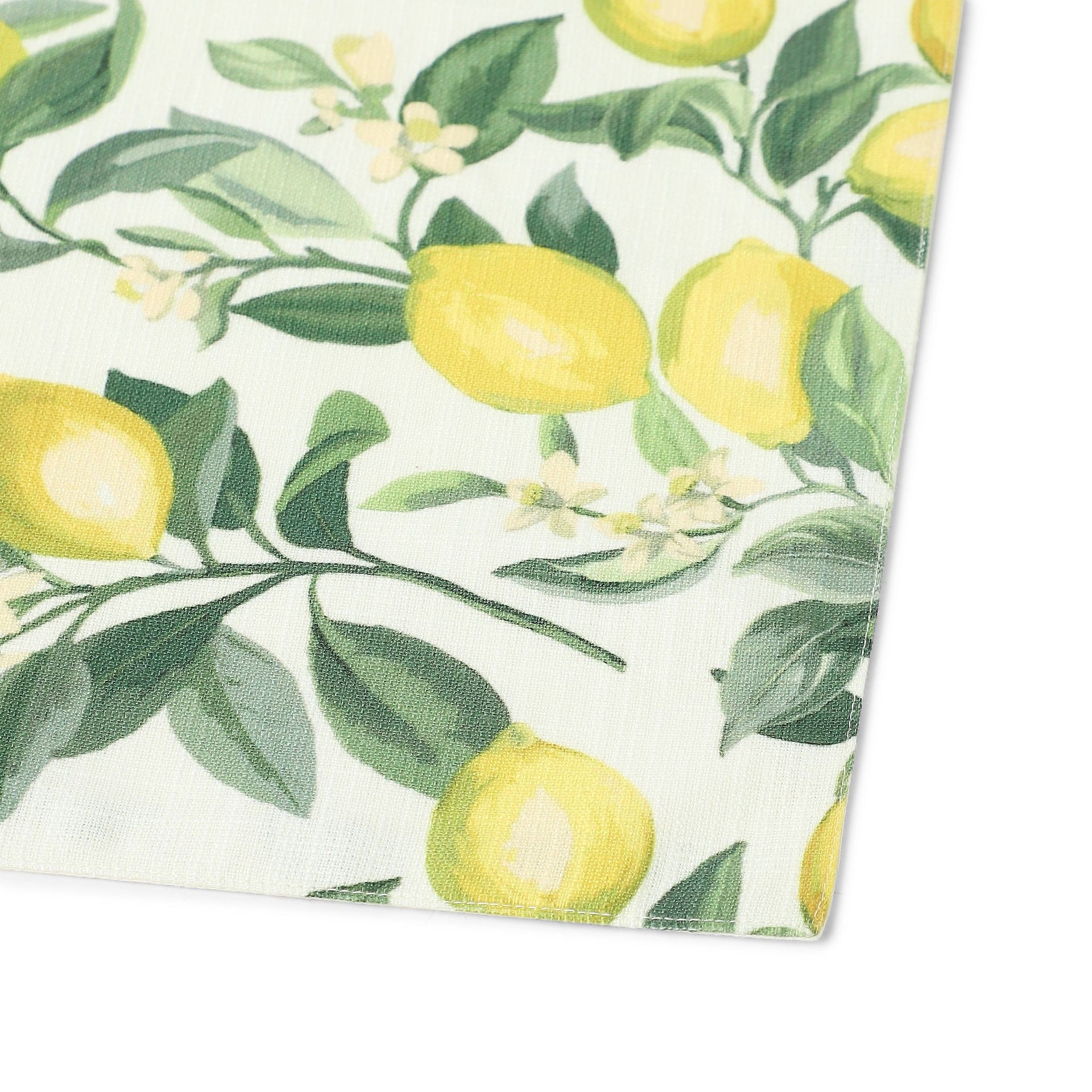 Tropical 319 GSM 100% Polyester Yellow Set of 4 Table Mat | Nonna's Home