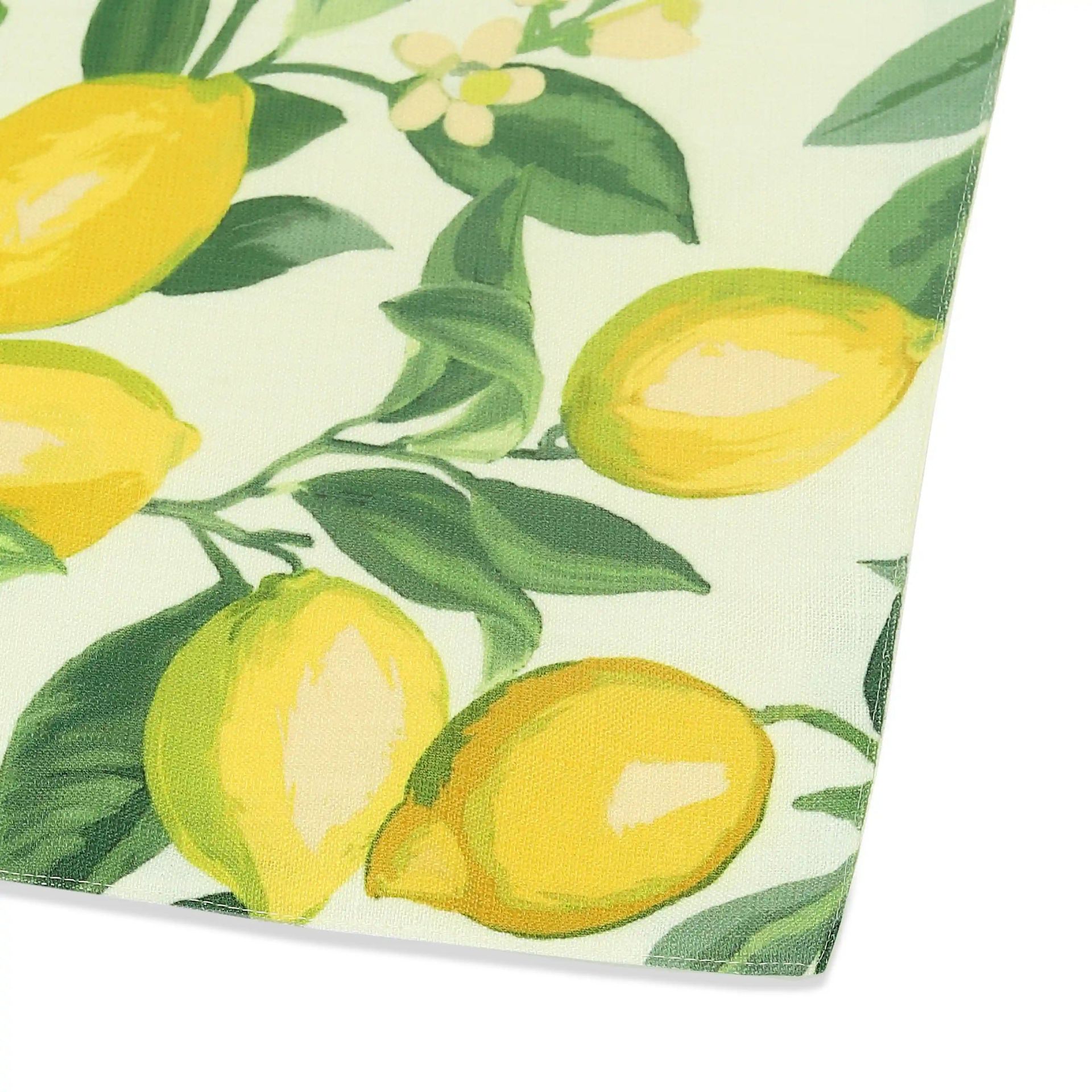 Tropical 319 GSM 100% Polyester Yellow Table Runner | Nonna's Home