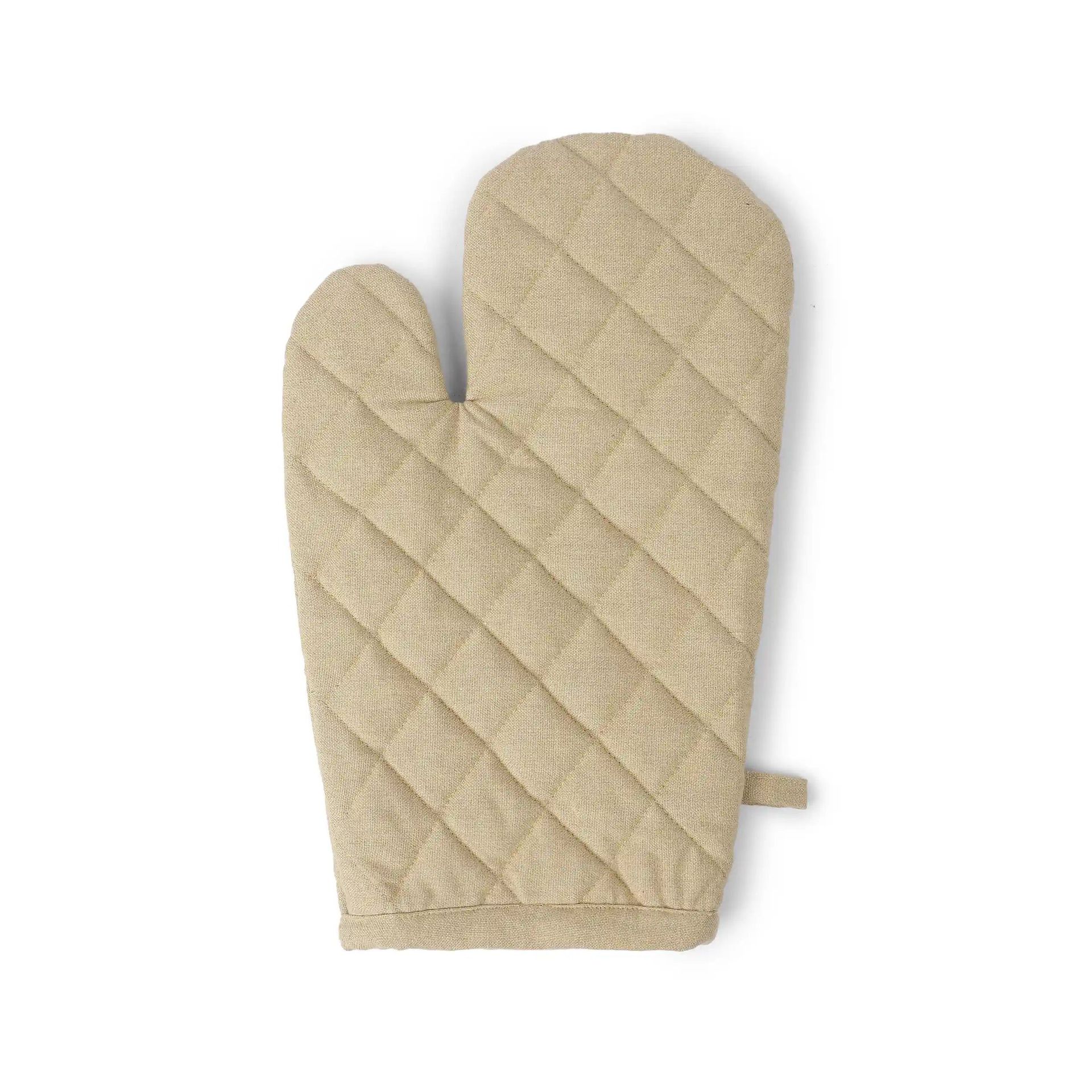Solid Dyed Yellow Set of 2 Oven Mitt | Kaleida