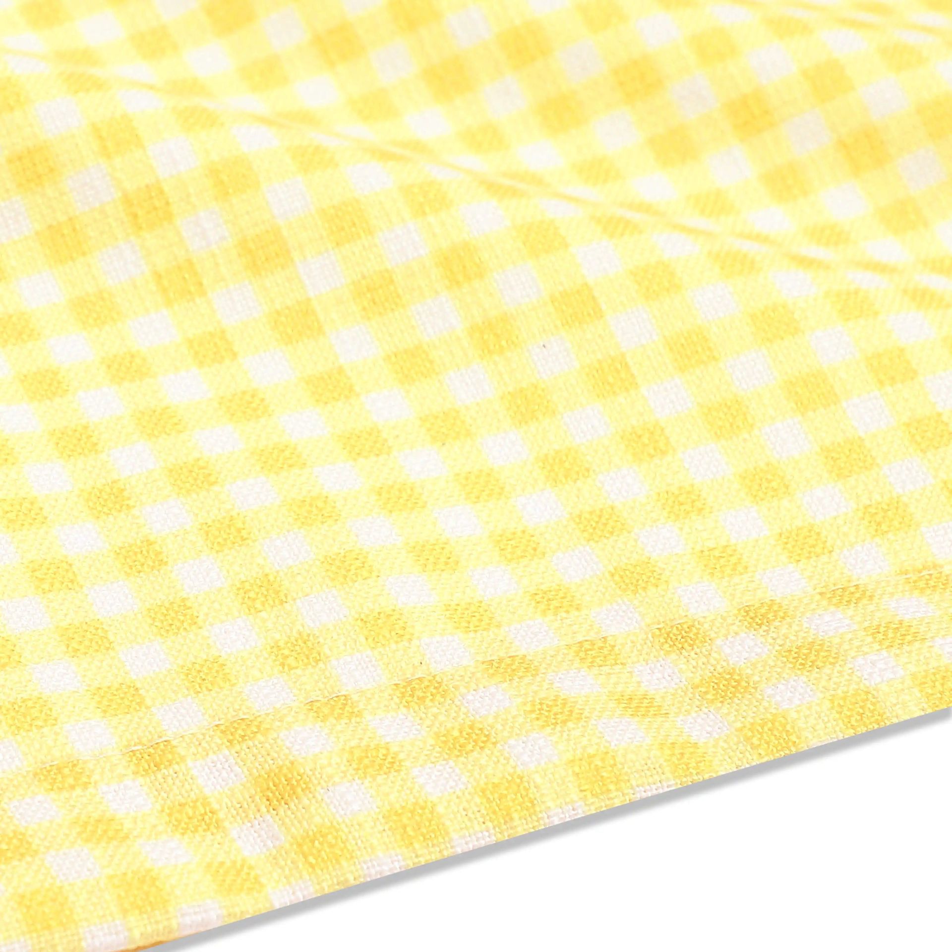 Small Gingham 100% Polyester Yellow Apron | Nonna's Home