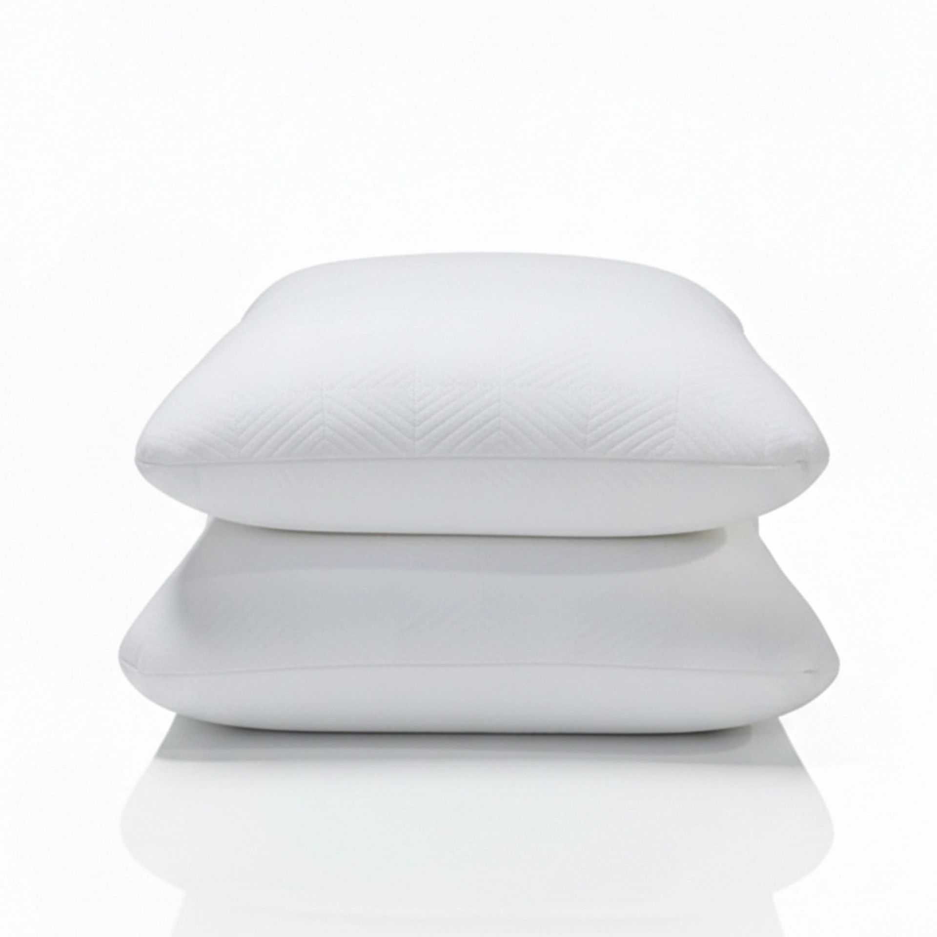 Solid White Set of 2 Memory Foam Pillow | Flexi Haven