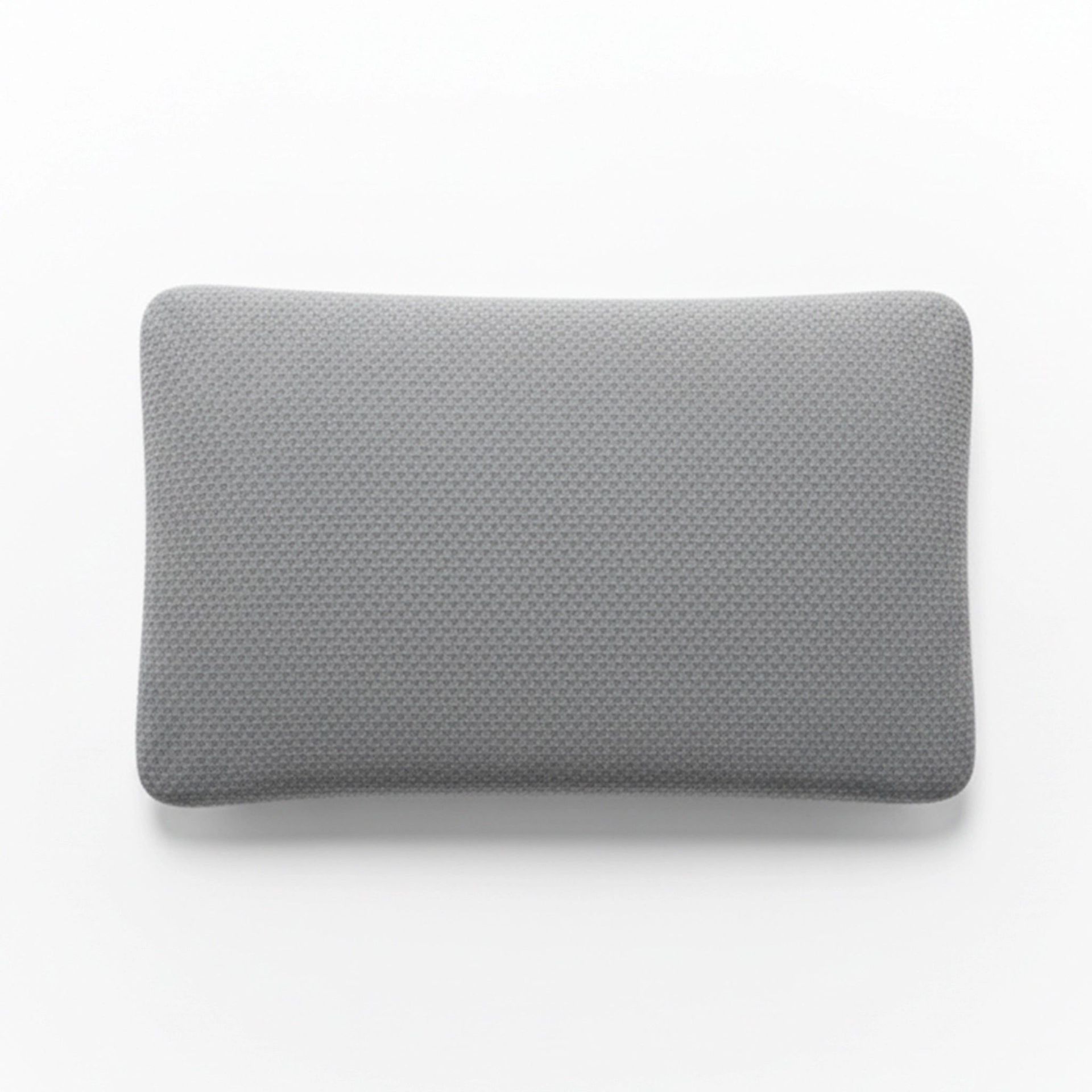 Solid Grey Latex Feel Foam Pillow with Charcoal Treated Fabric | Cloud Lite