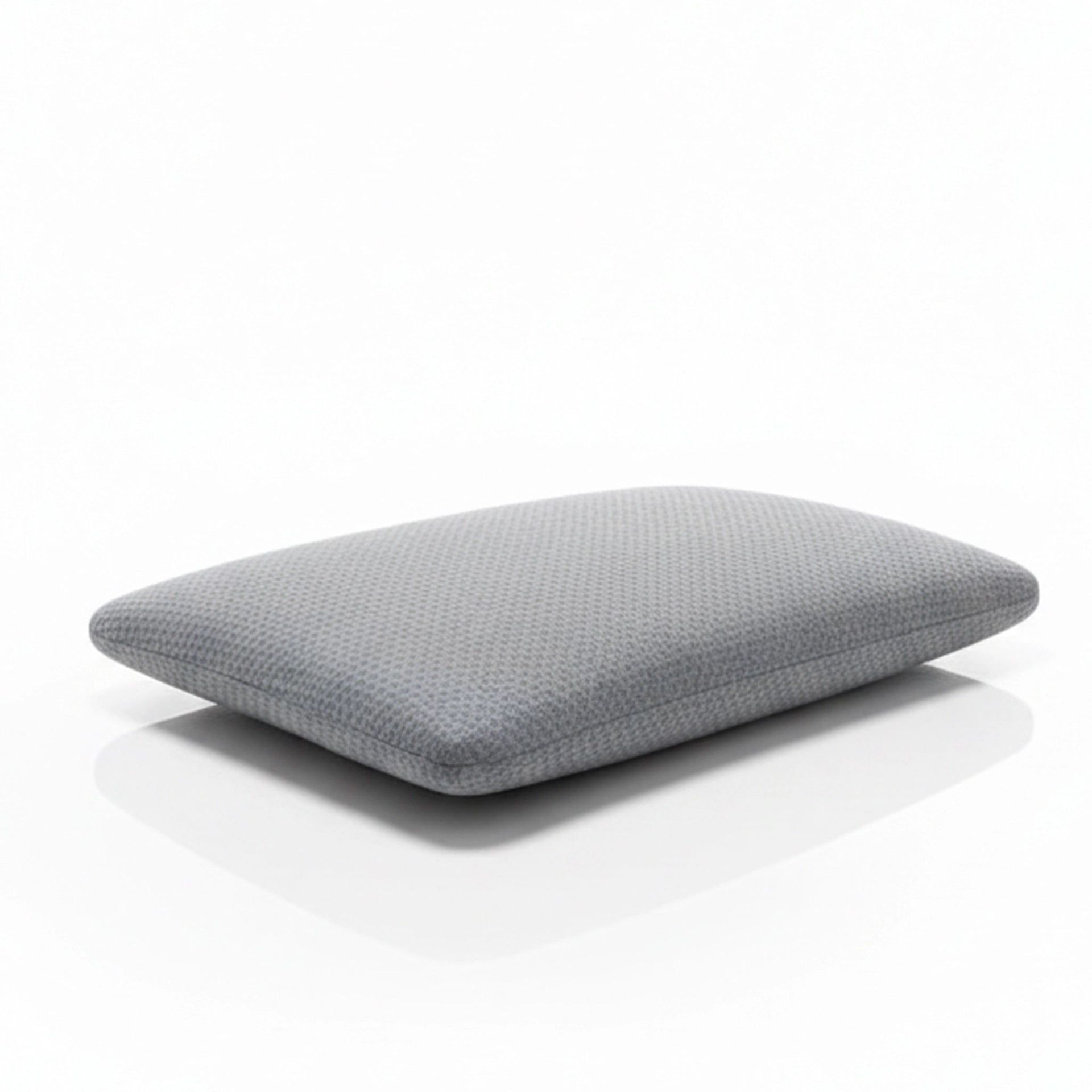 Solid Grey Latex Feel Foam Pillow with Charcoal Treated Fabric | Cloud Lite