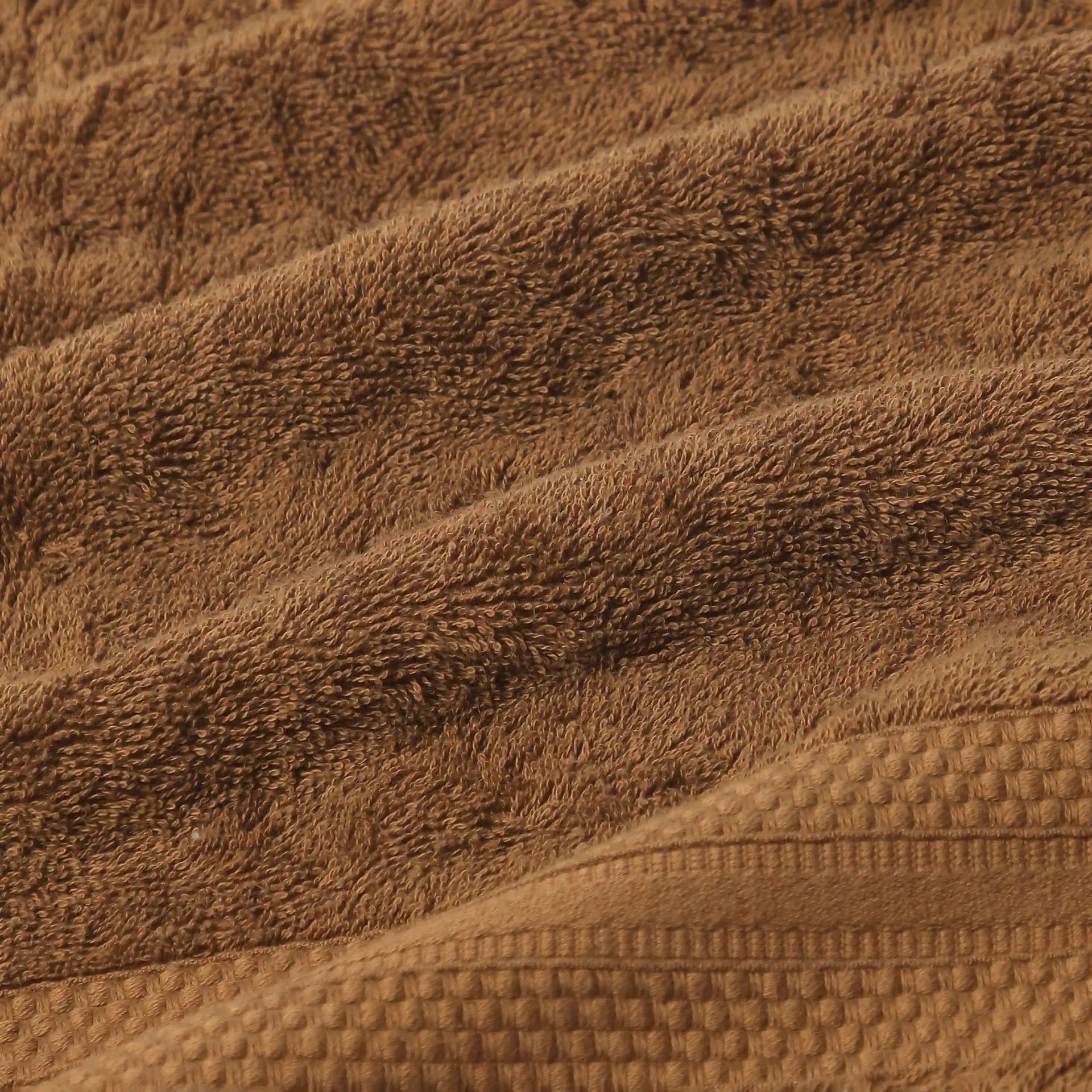 Solid Dyed 475 GSM 100% Cotton Chocolate 12 Piece Towel Set | Paleto