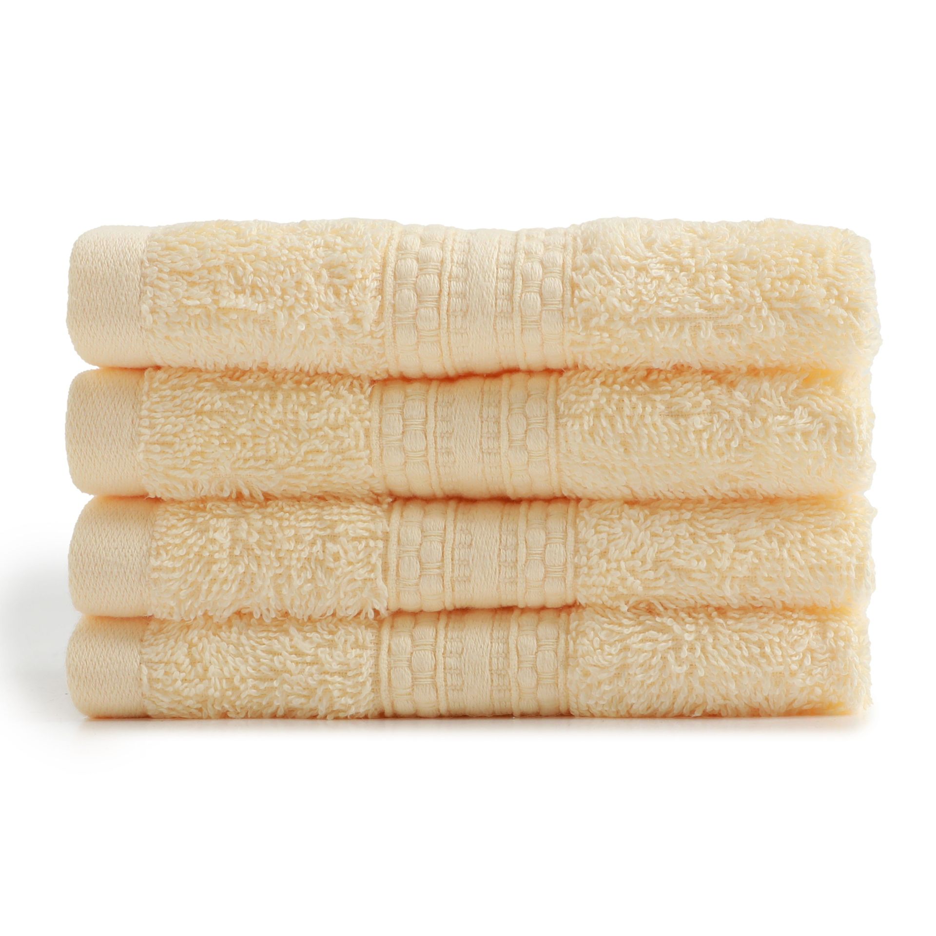 Solid Dyed 475 GSM 100% Cotton Buttercream Face Towel | Paleto