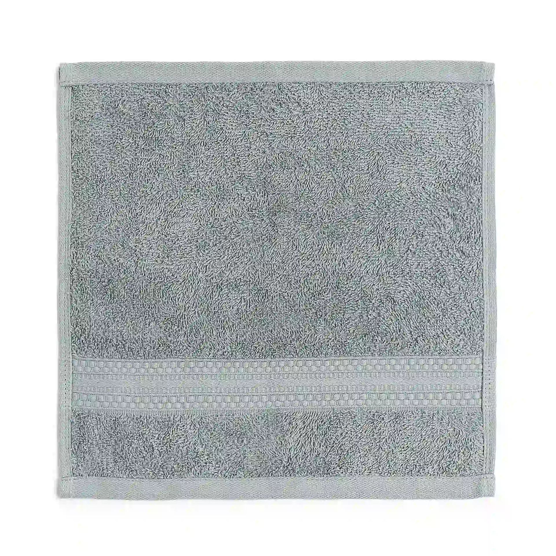 Solid Dyed 475 GSM 100% Cotton Graphite Face Towel | Paleto