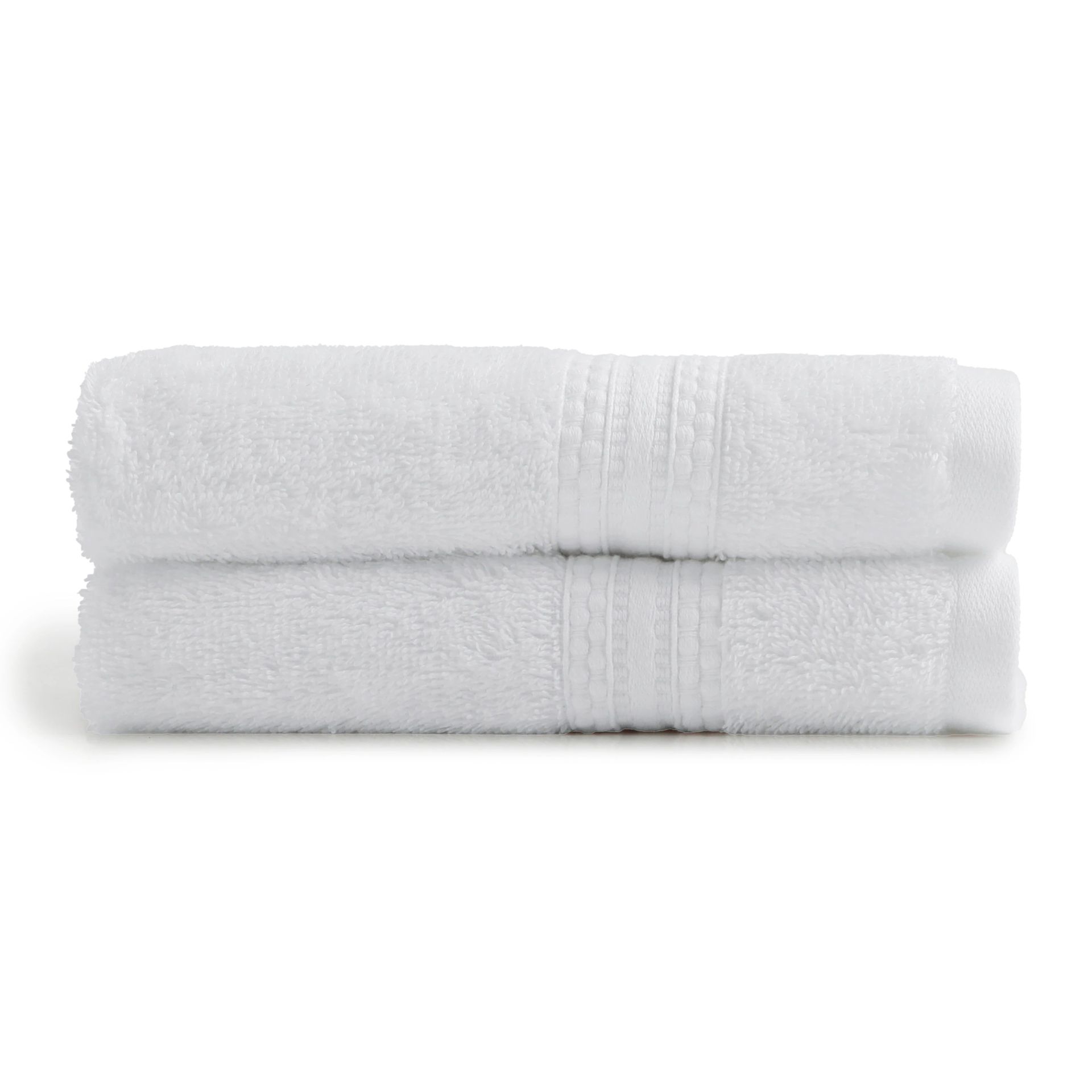 Solid Dyed 475 GSM 100% Cotton Optical White Hand Towel | Paleto