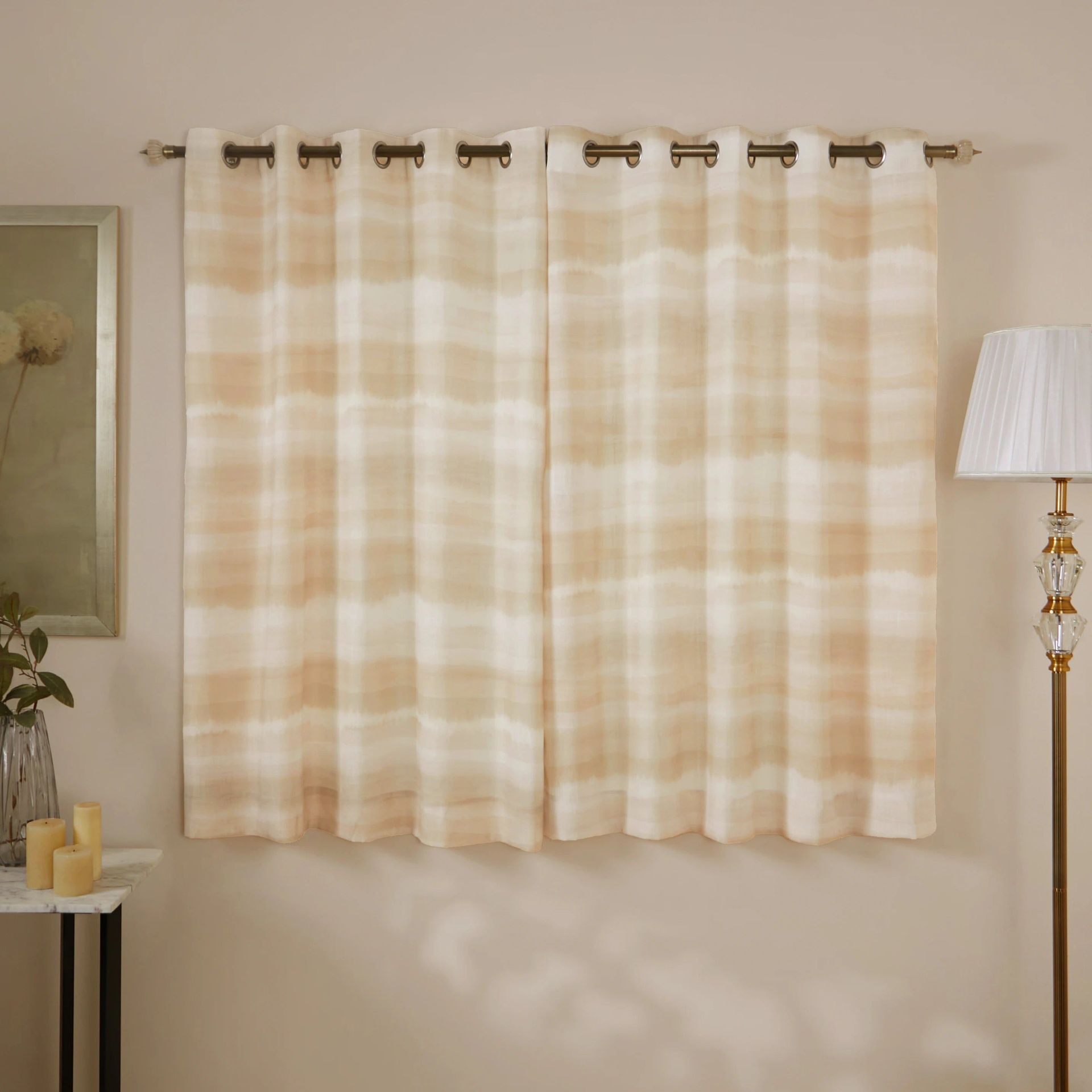 Sheer 100% Polyester Opal Set of 2 Window Curtains | Meriga