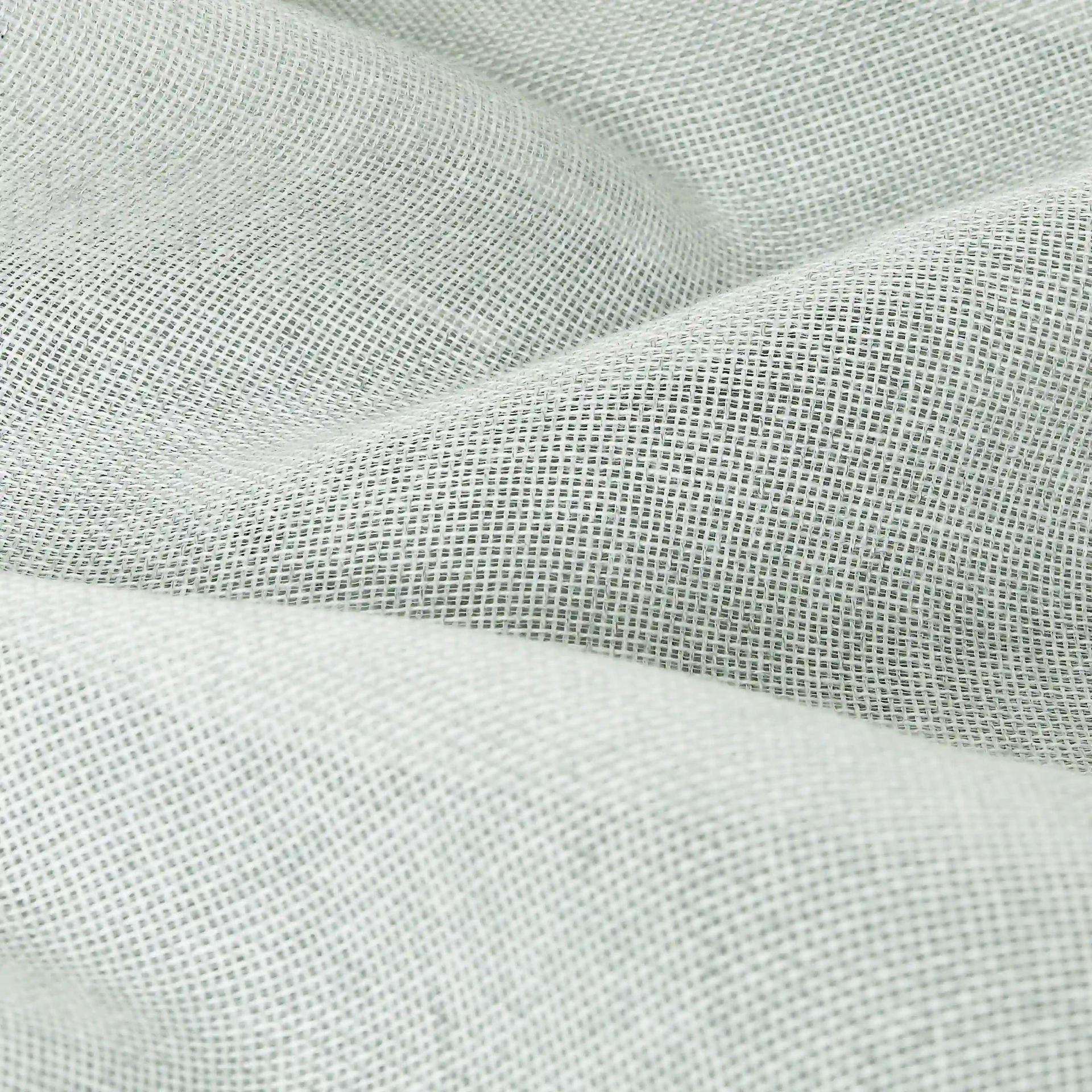 Sheer Cotton Polyester blend Silver Set of 2 Window Curtains | Velina