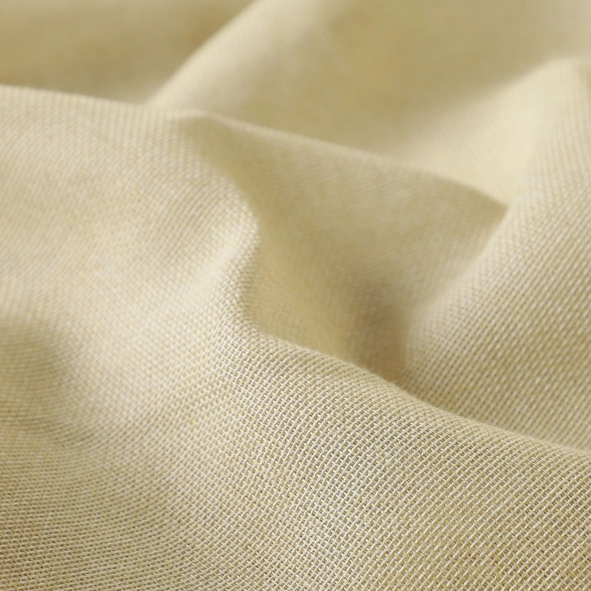 Sheer Cotton Polyester blend Sand Set of 2 Door Curtains | Velina