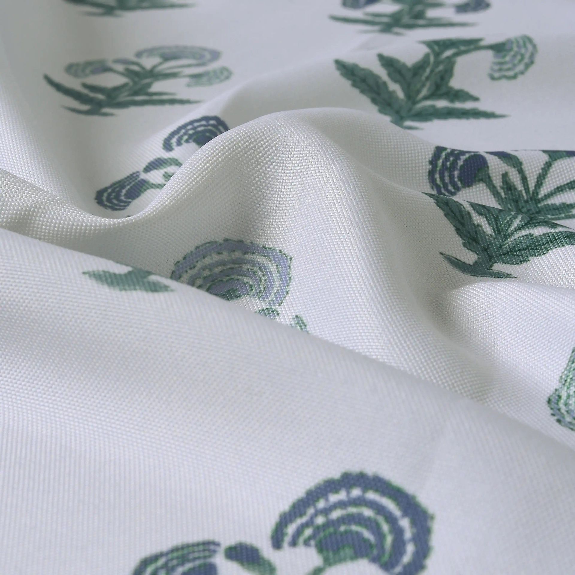 Indian Heritage 100% Polyester Blue Set of 2 Door Curtains | Chippa Lane
