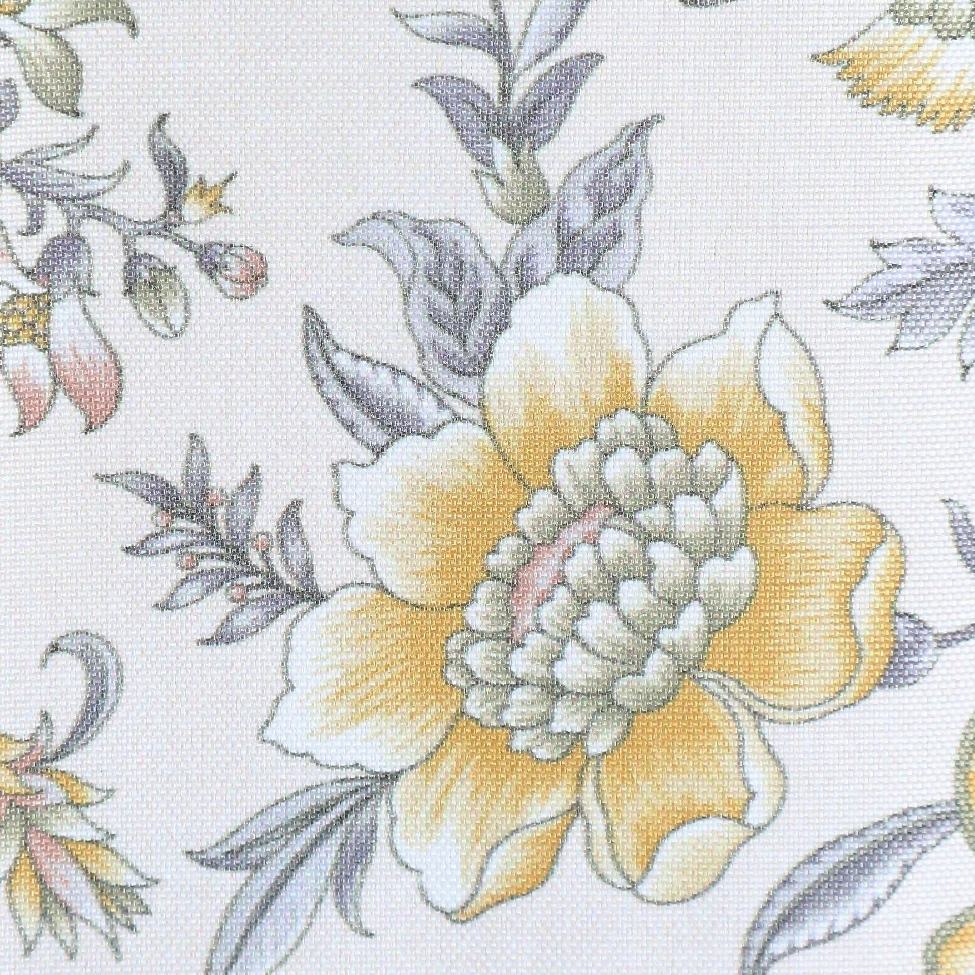 Indian Heritage 100% Polyester Mustard Set of 2 Window Curtains | Chippa Lane