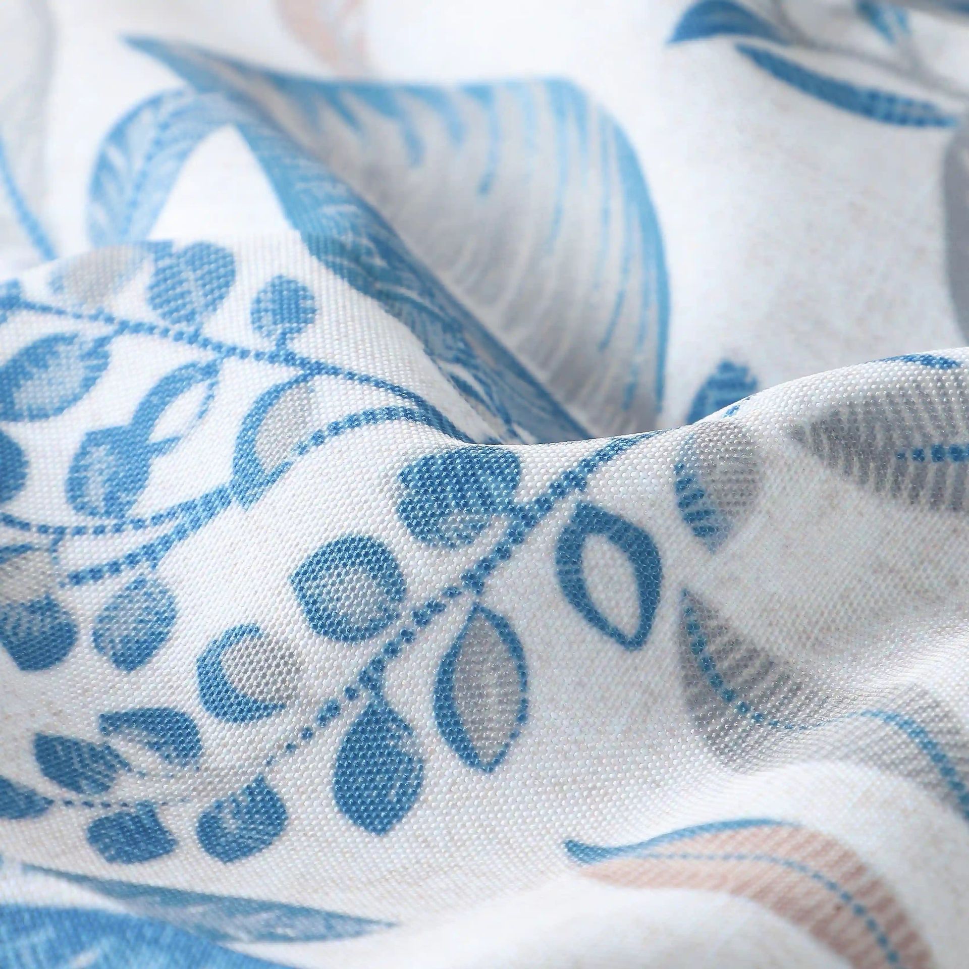 Floral 100% Polyester Bluebell Set of 2 Window Curtains | Chippa Lane