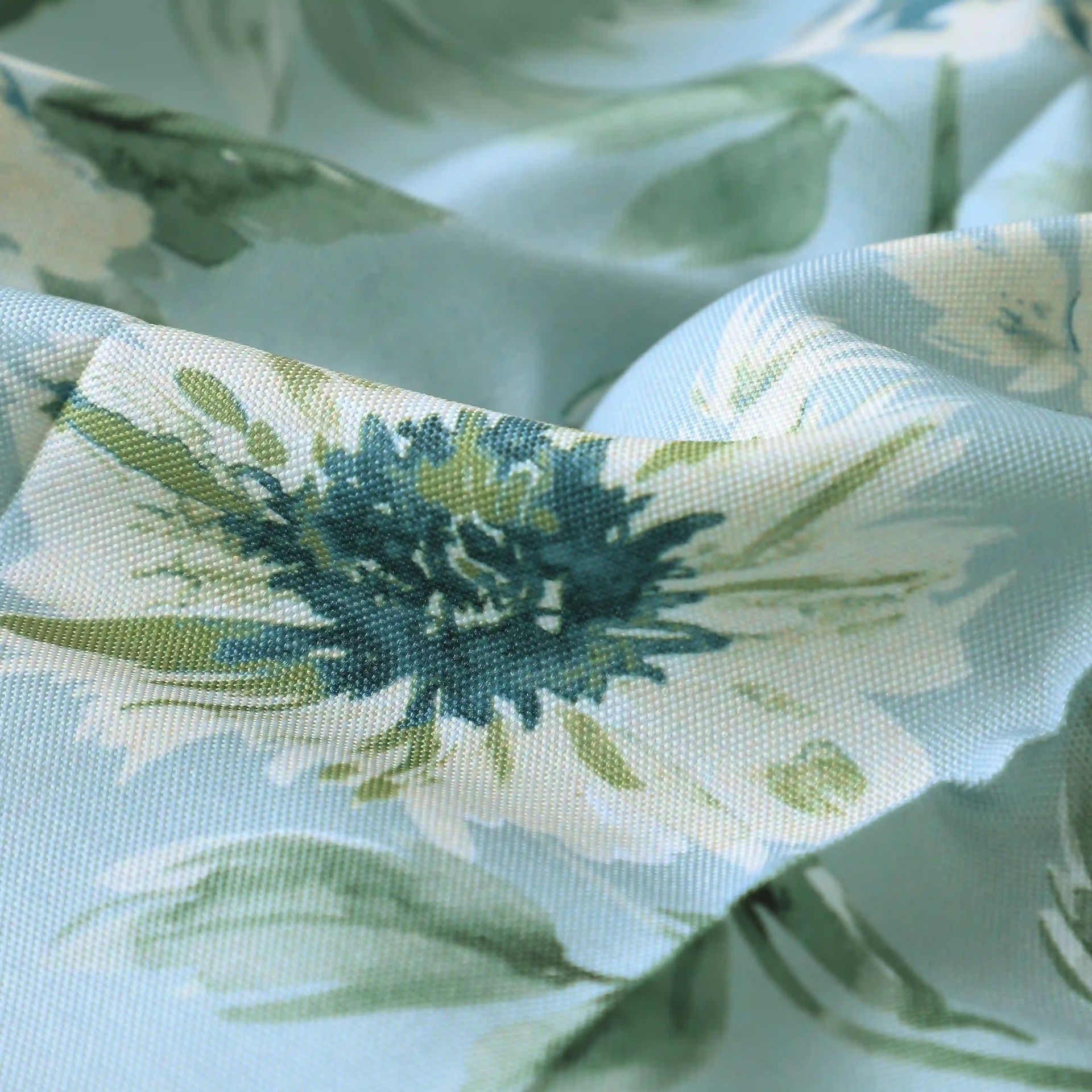 Floral 100% Polyester Floral Ocean Set of 2 Window Curtains | Chippa Lane