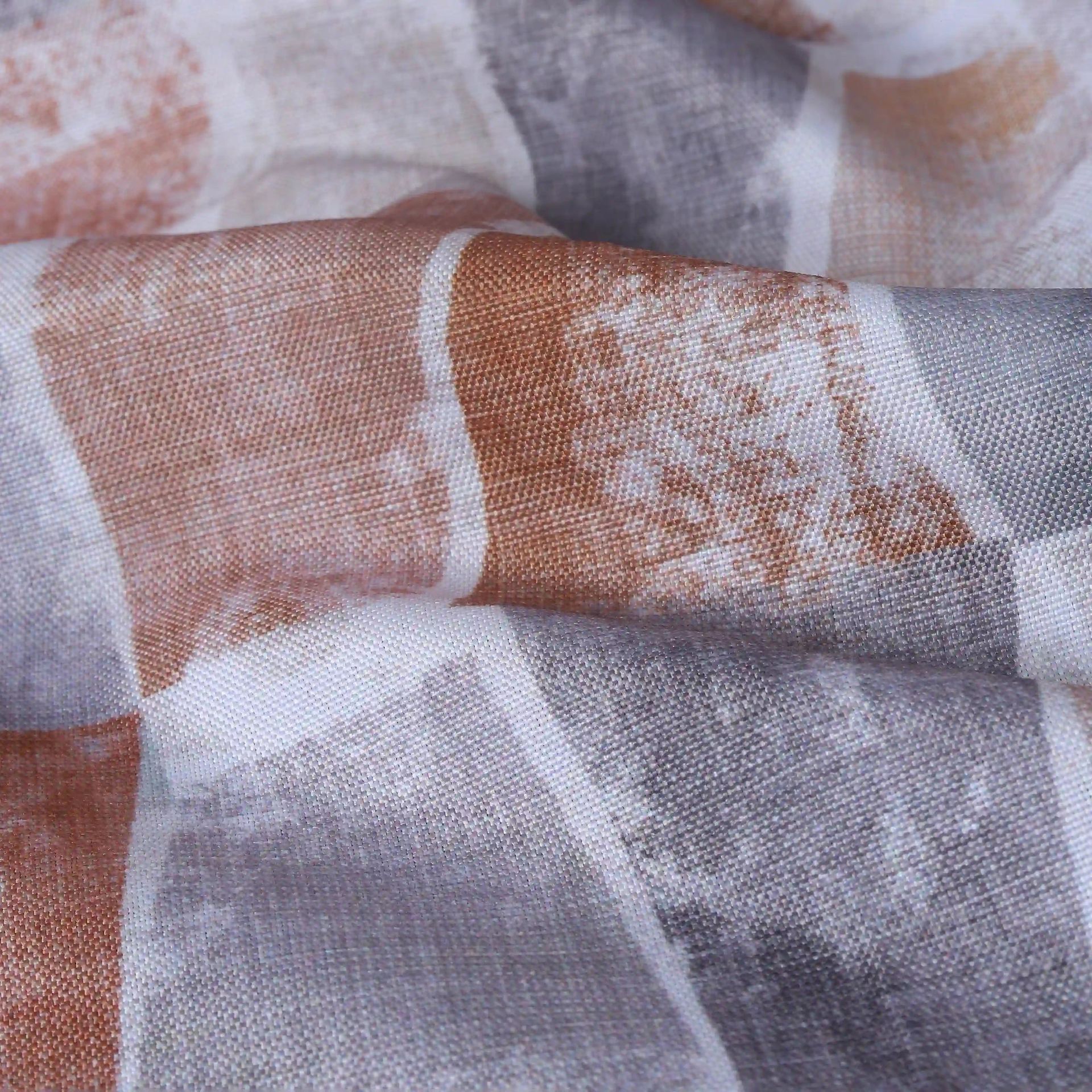 Geometric 100% Polyester Hazel Set of 2 Door Curtains | Chippa Lane