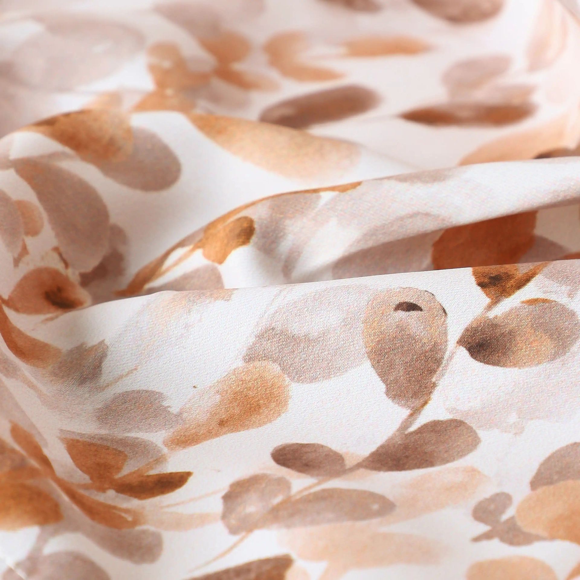 Floral 100% Polyester Clay Set of 2 Window Curtains | Bloomshire Classic