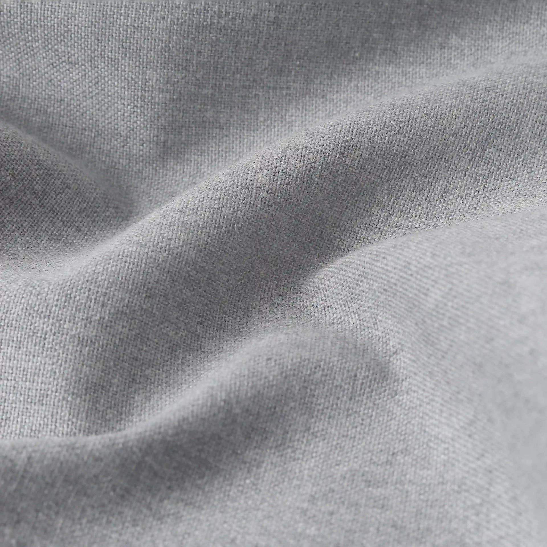 Solid Dyed 100% Cotton Cool Grey Set of 2 Window Curtains | Pelushe