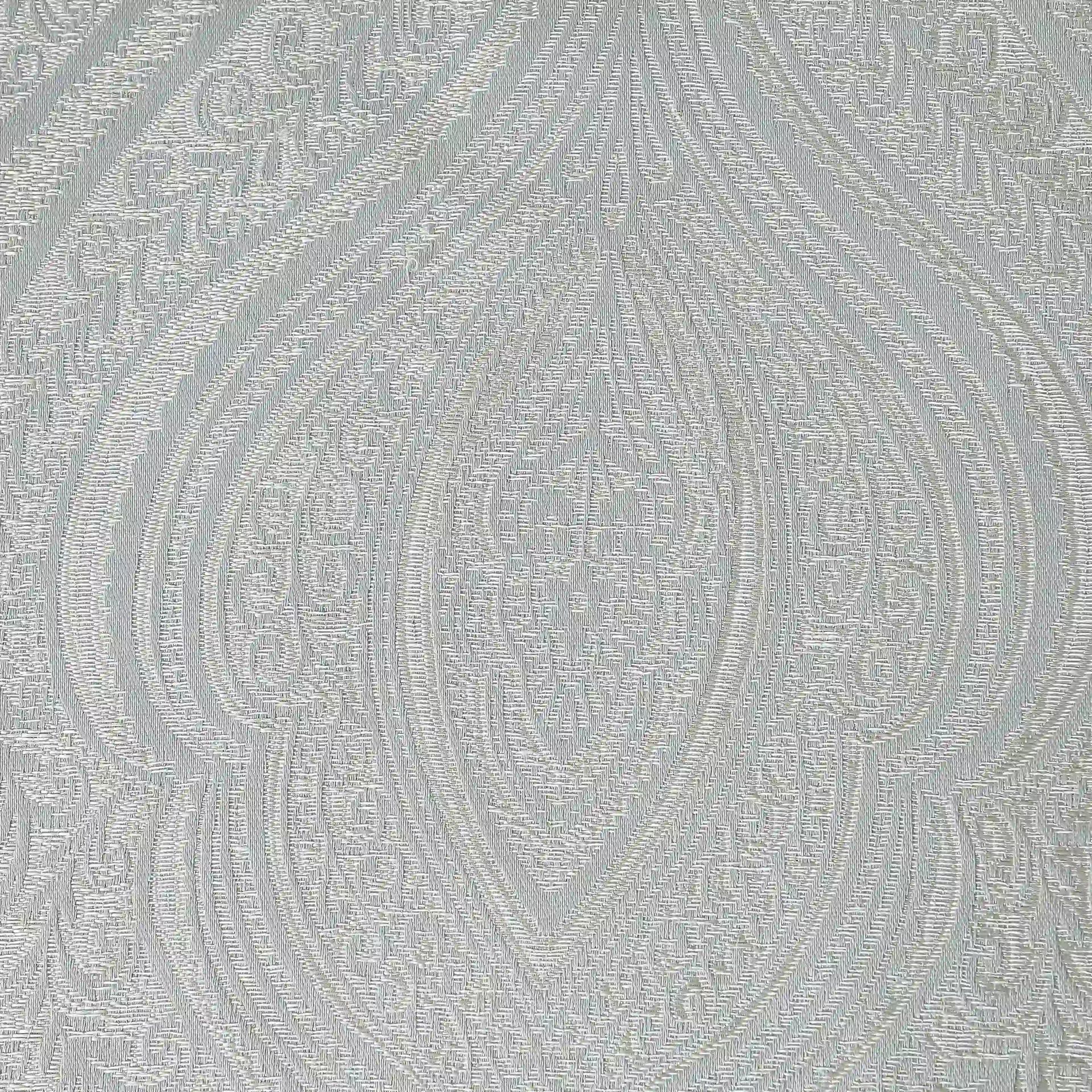 Jacquard Polyester Cotton blend Silver Set of 2 Window Curtains | De Jacquard Luxe