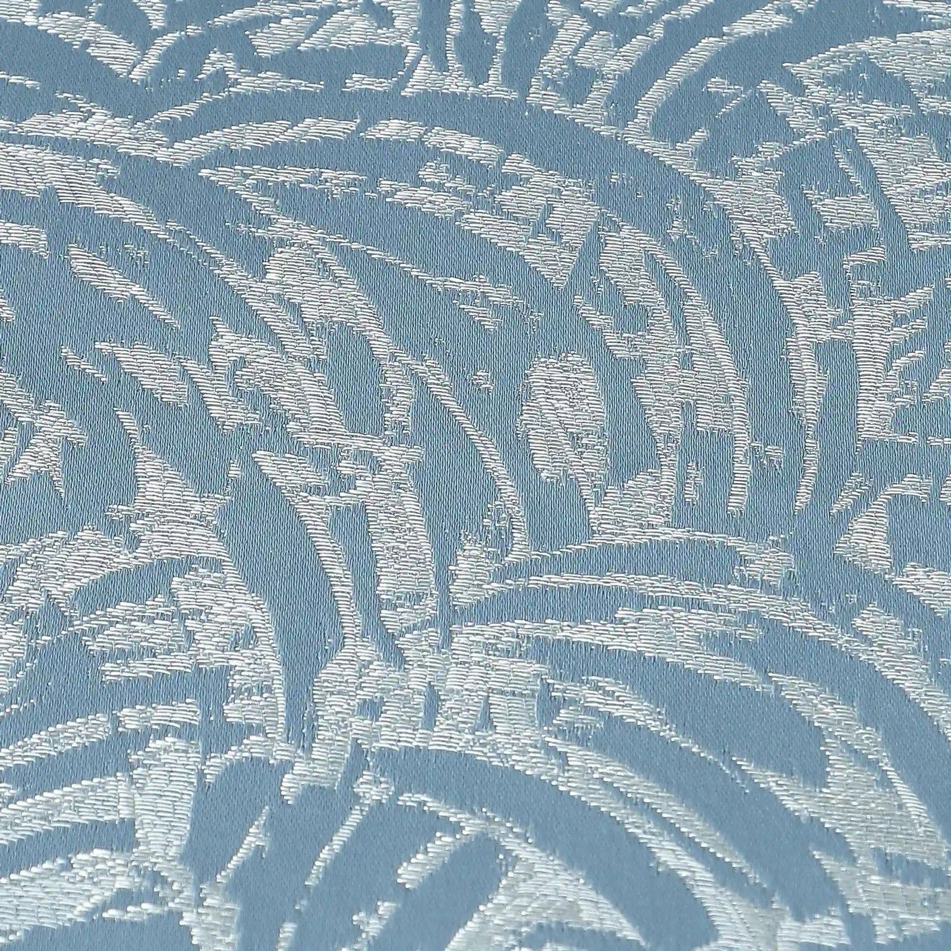 Jacquard Polyester Cotton blend Blue Dust Set of 2 Door Curtains | De Jacquard Luxe