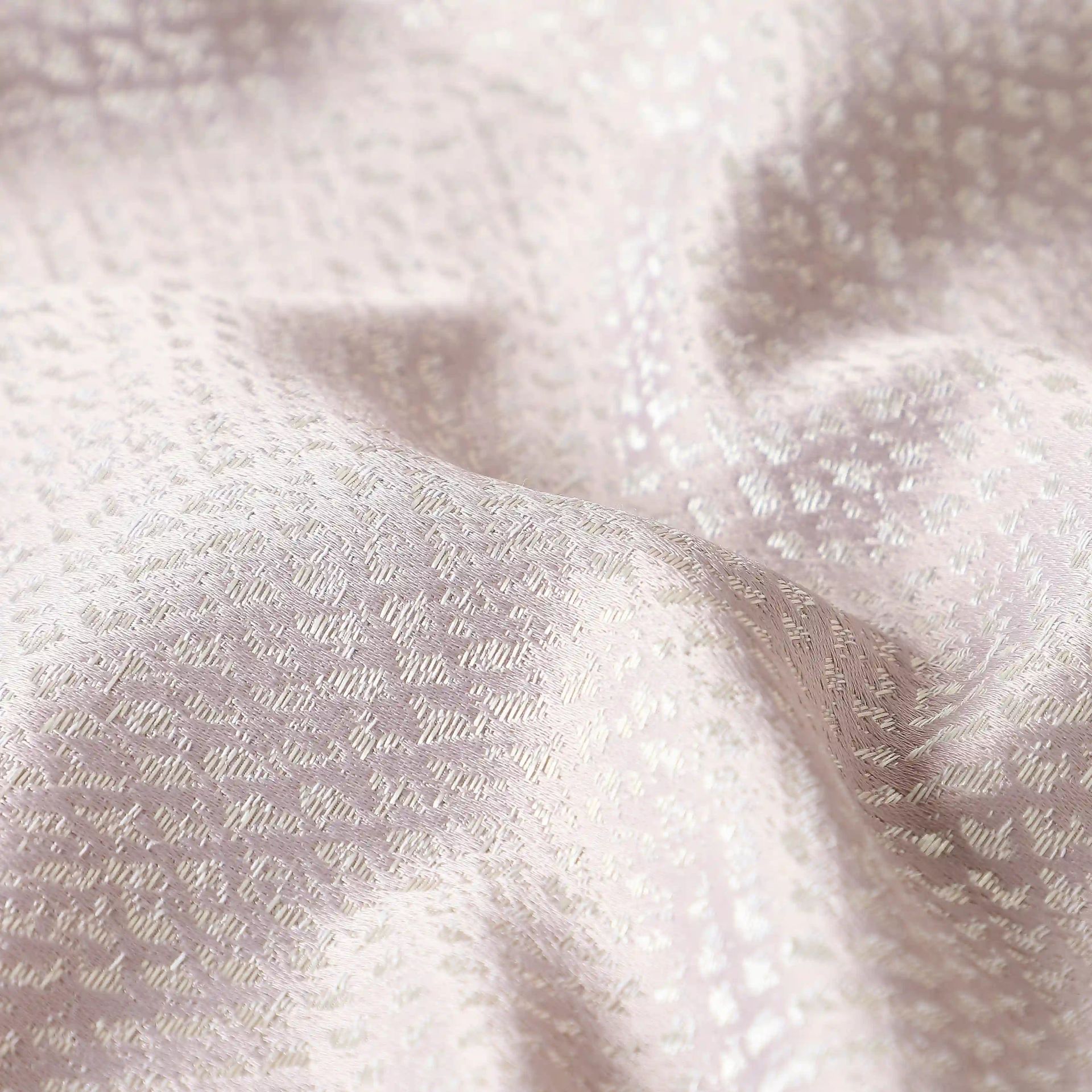 Jacquard Polyester Cotton blend Dusky Lilac Set of 2 Window Curtains | De Jacquard Luxe