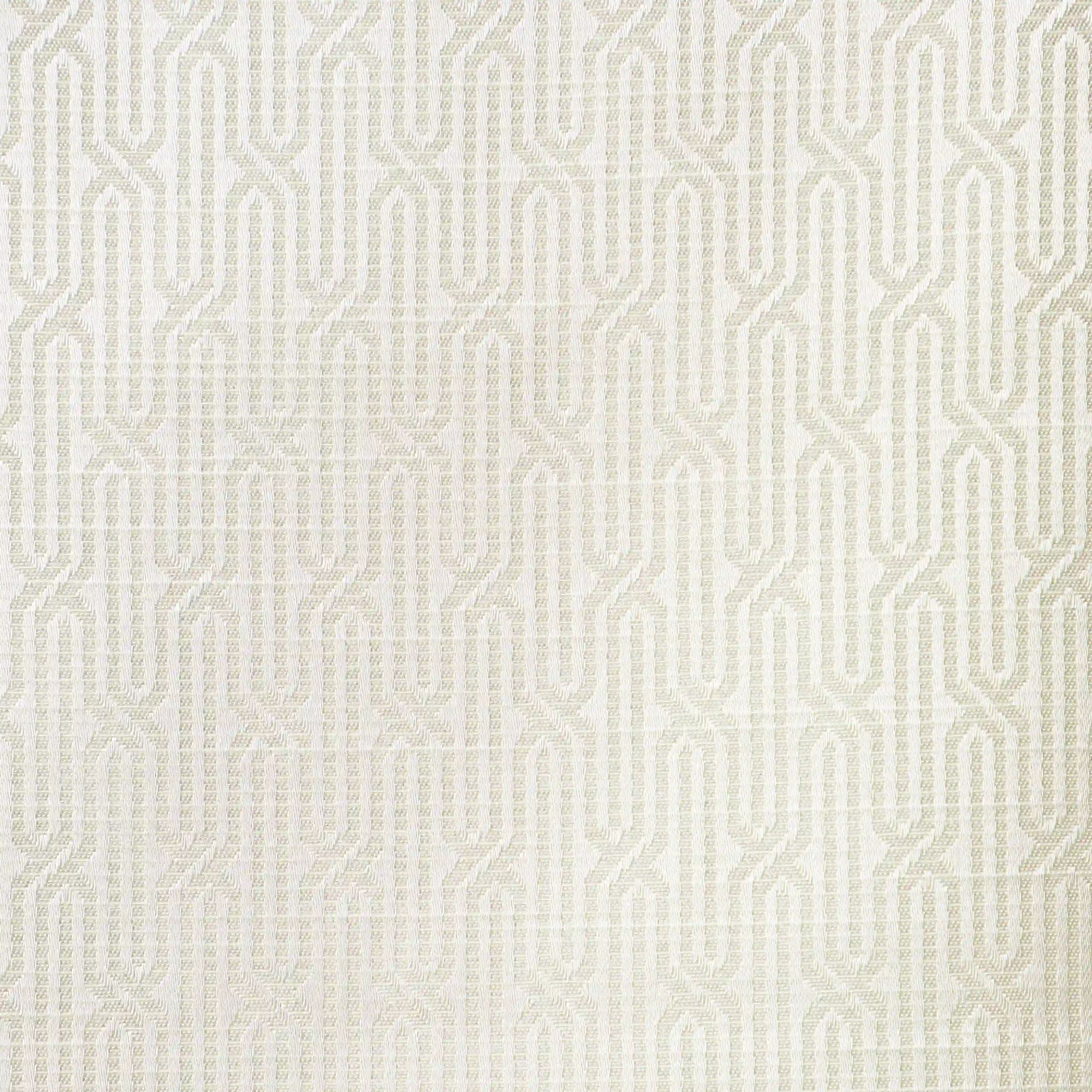 Jacquard Polyester Cotton blend Snow Set of 2 Door Curtains | De Jacquard Classic