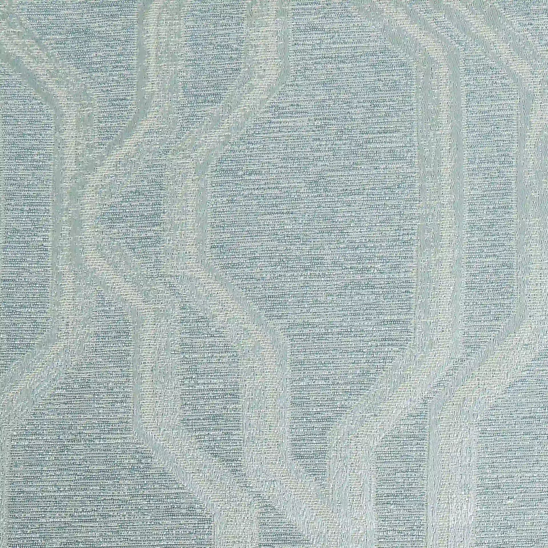 Jacquard Polyester Cotton blend Aqua Set of 2 Door Curtains | De Jacquard Classic