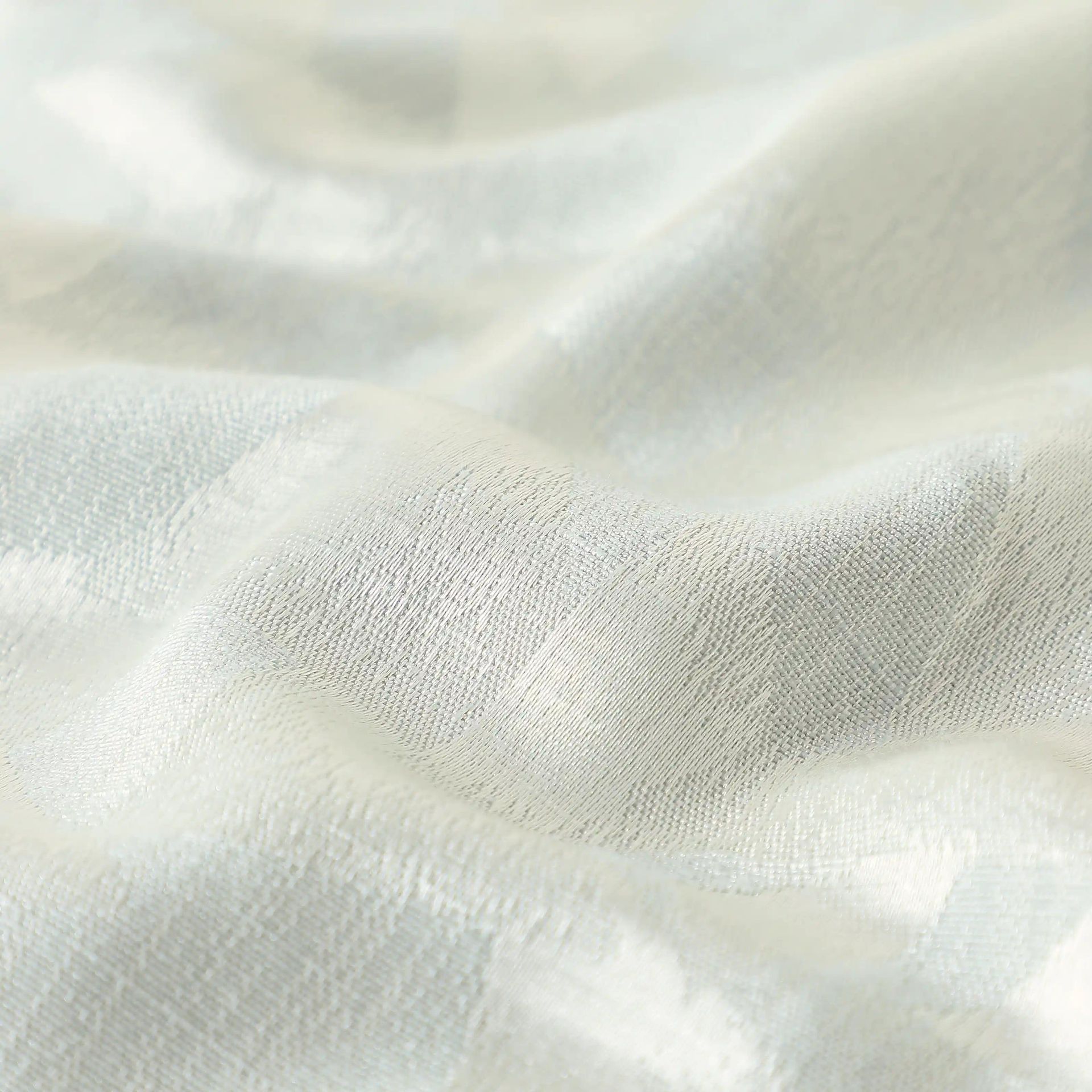Jacquard Polyester Cotton blend Seafoam Set of 2 Door Curtains | De Jacquard Classic