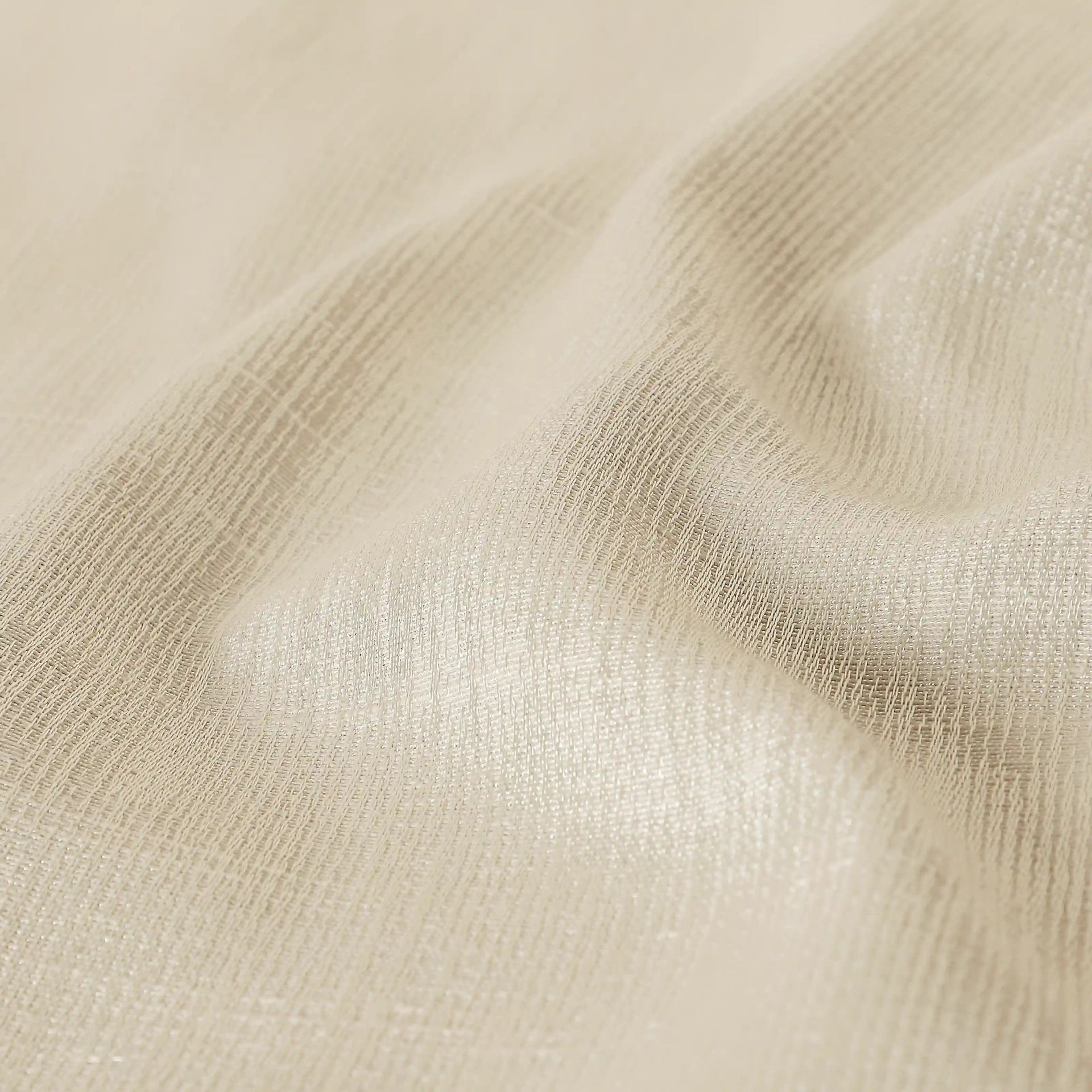 Jacquard Polyester Cotton blend Vanilla Sky Set of 2 Window Curtains | De Jacquard Classic